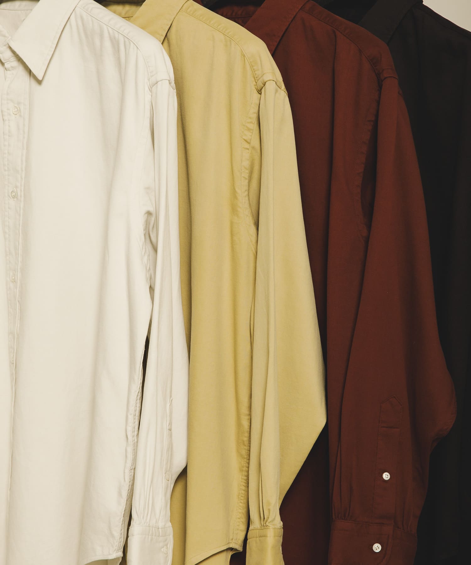 A PRESSE　Double Weave Twill Regular Collar Shirt ECRU 2