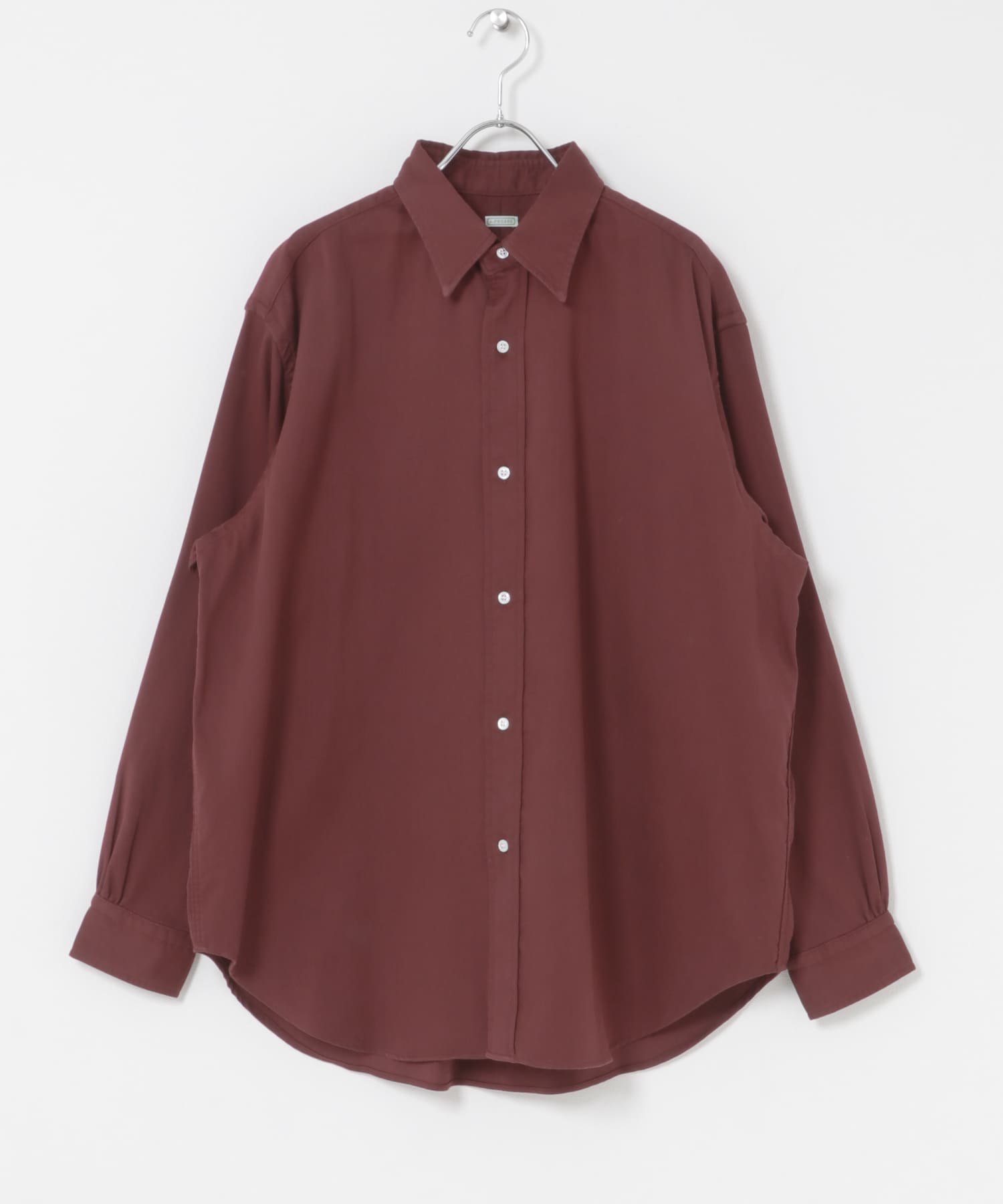 A PRESSE　Double Weave Twill Regular Collar Shirt
