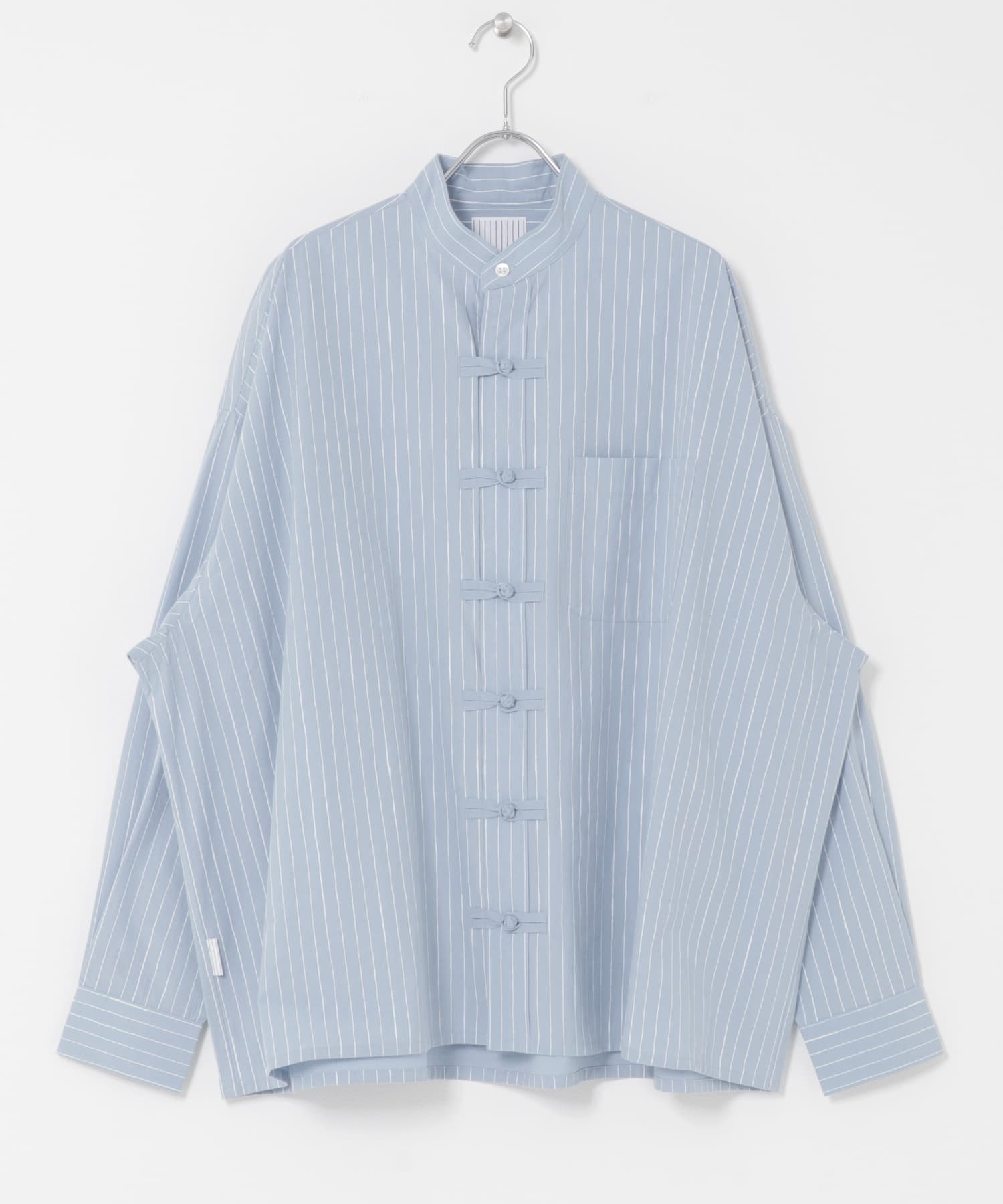 SFC　COTTON STRIPE KUNG FU SHIRT SAX M