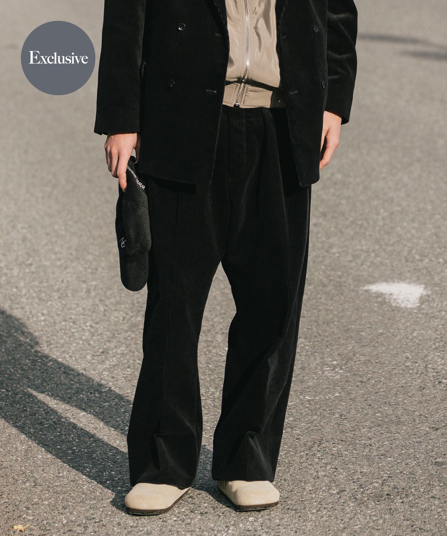 THINKWOOL TW SHOWERPROOF PANTS(6 Black): ボトム｜URBAN RESEARCH