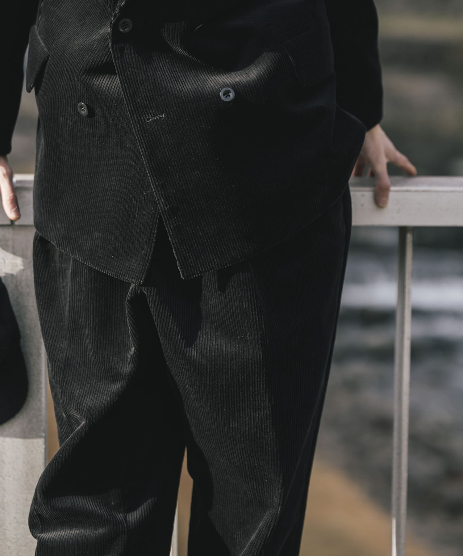 別注』NEAT×URBS HD Corduroy Wide-OLD(44 BLACK): ボトム｜URBAN