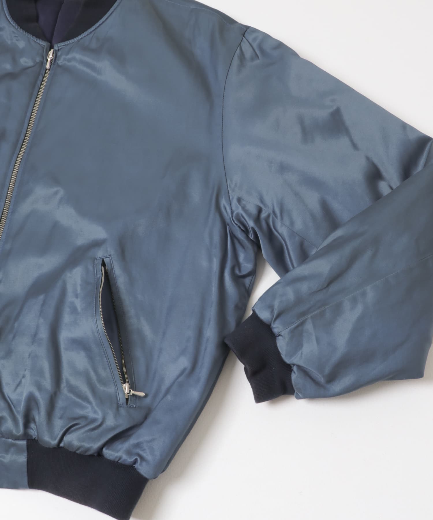 A PRESSE Vintage Silk Viscose Tour Jacket(2 BLUE): アウター｜URBAN