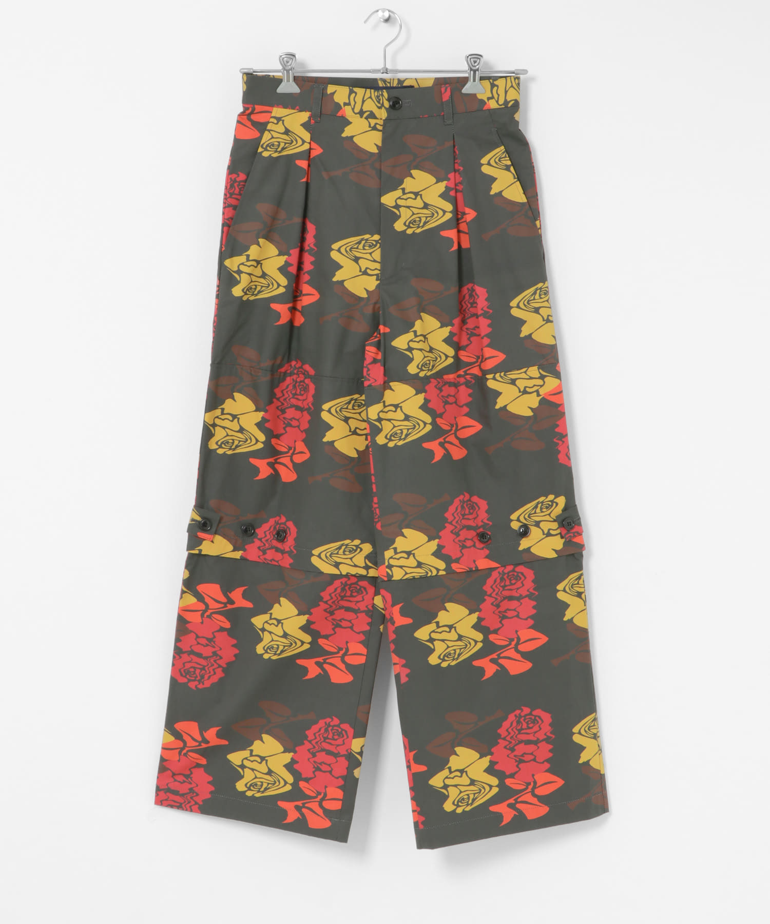 COGNOMEN　W.FANTASISTA FLOWER PANTS CHARCOAL S