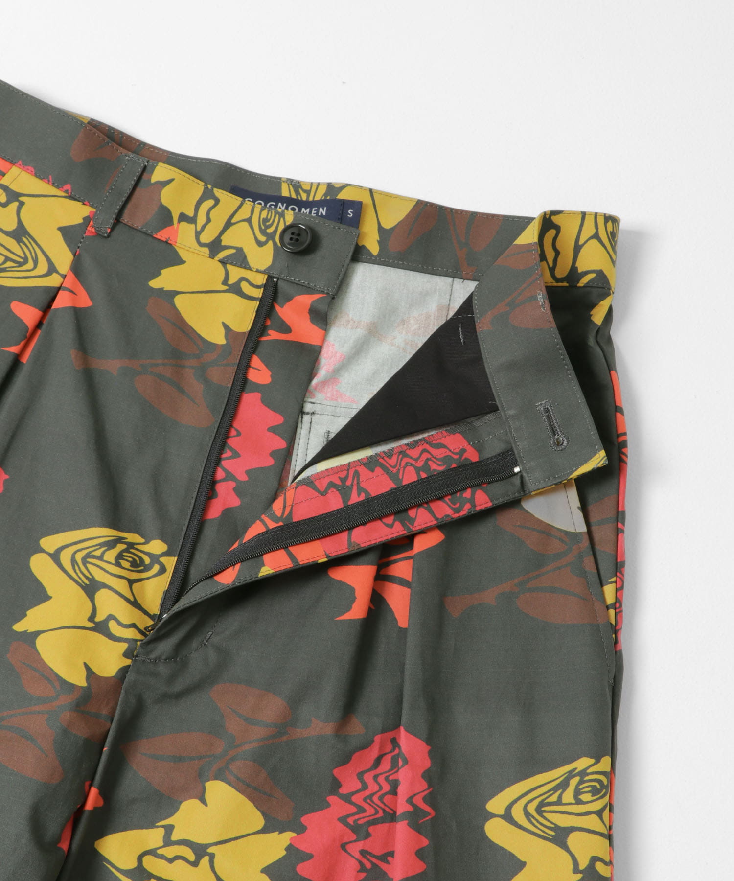 COGNOMEN　W.FANTASISTA FLOWER PANTS CHARCOAL S