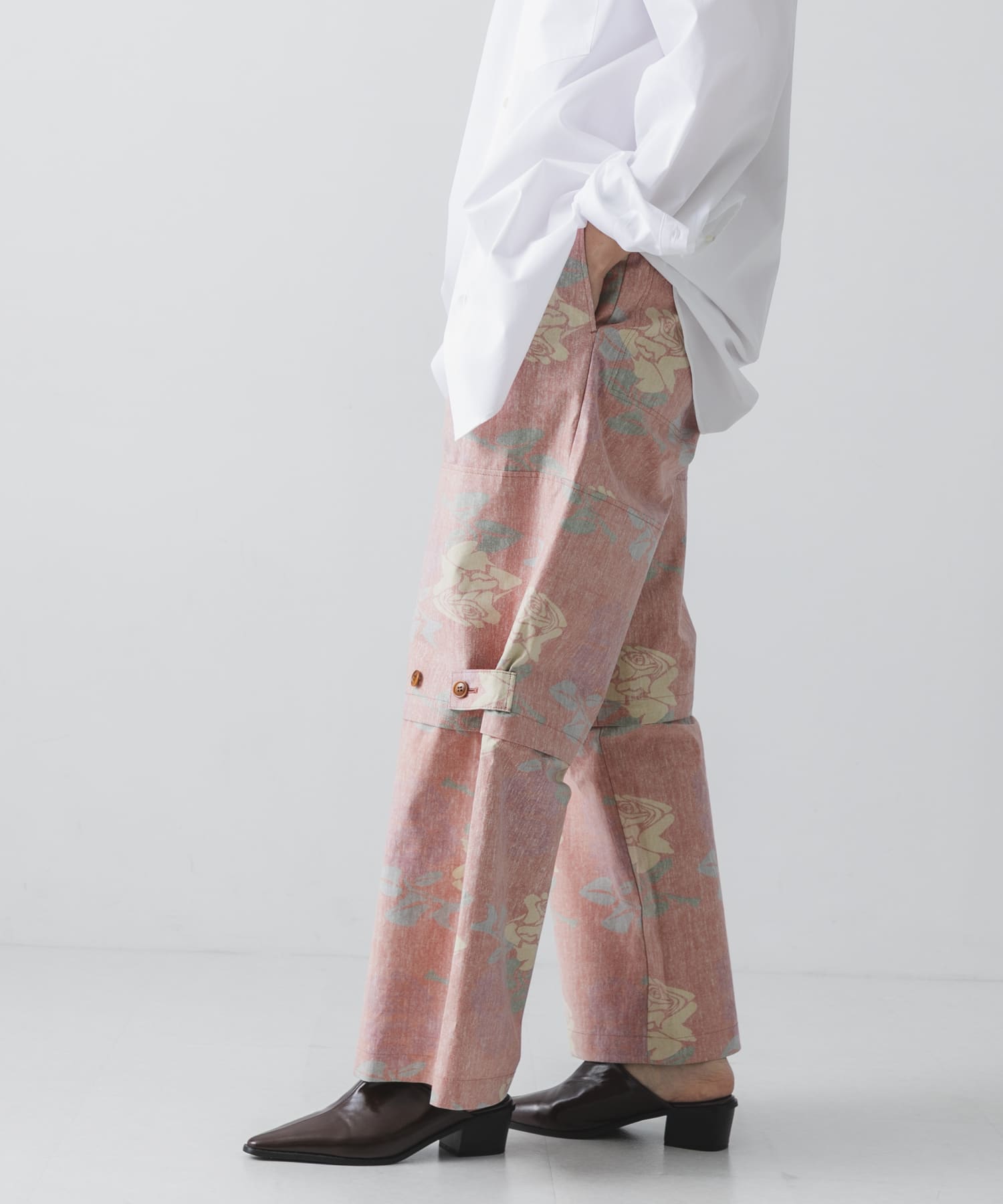 COGNOMEN　W.FANTASISTA FLOWER PANTS ORANGE S