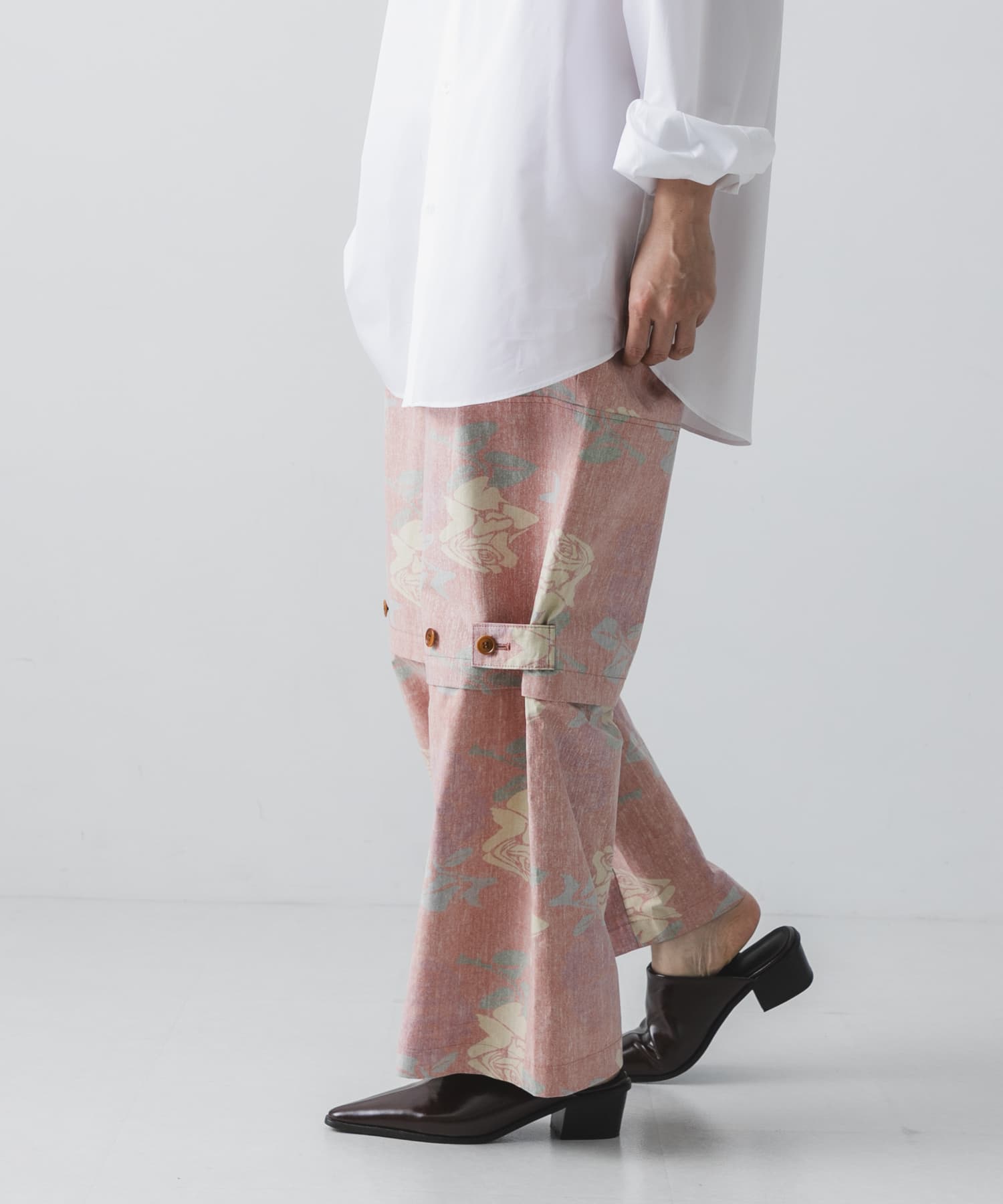 COGNOMEN　W.FANTASISTA FLOWER PANTS ORANGE S