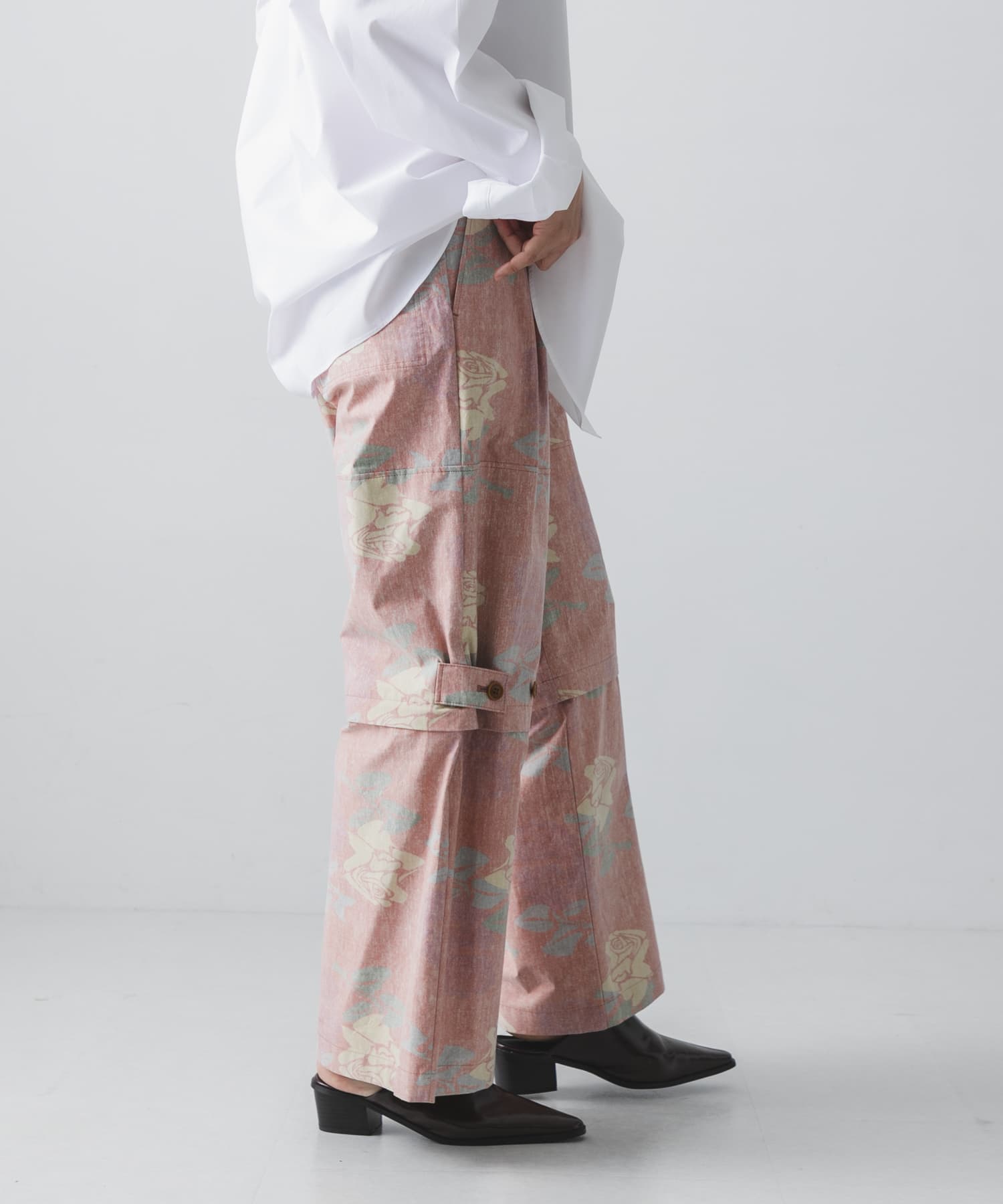 COGNOMEN　W.FANTASISTA FLOWER PANTS ORANGE S