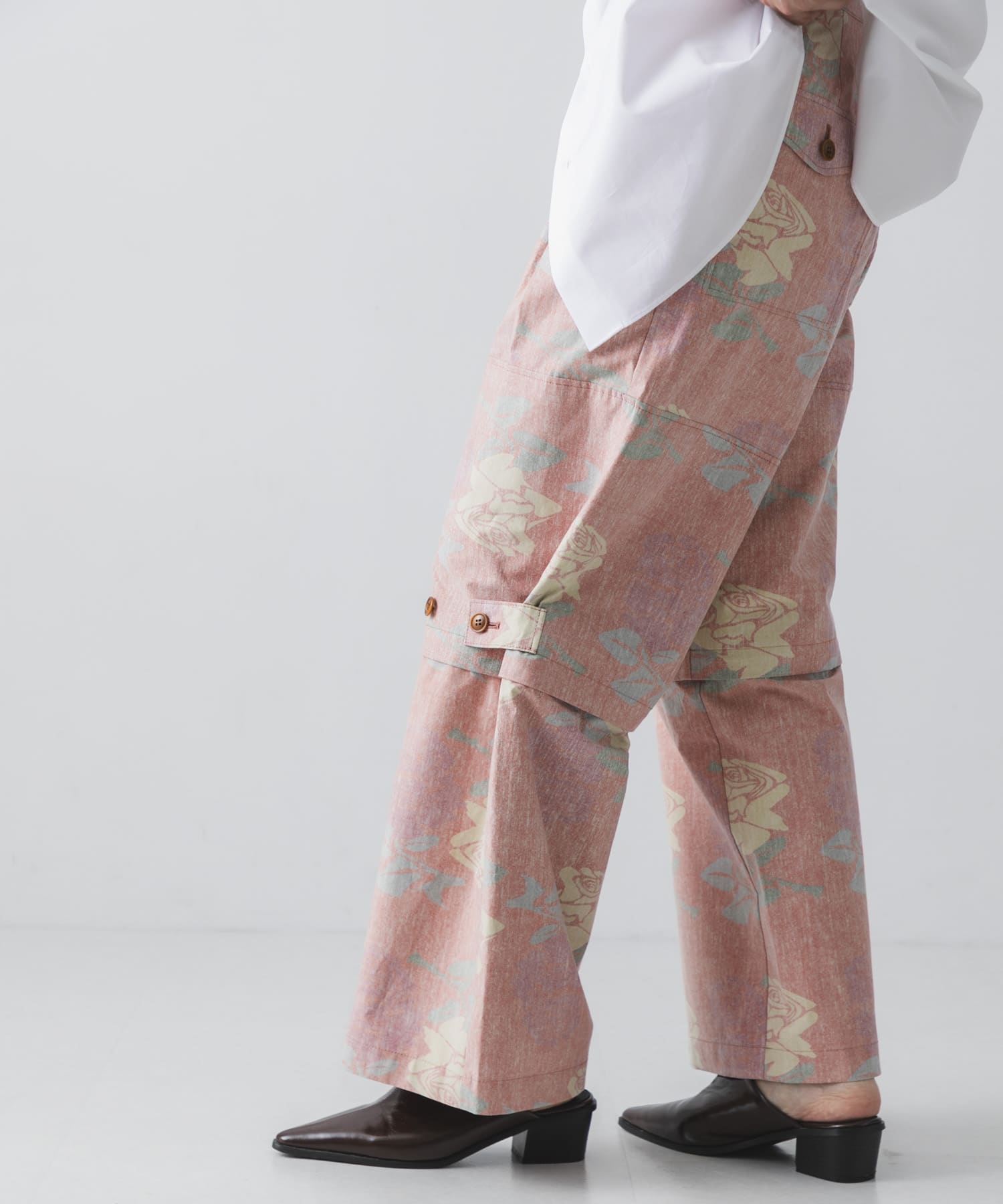 COGNOMEN　W.FANTASISTA FLOWER PANTS ORANGE S