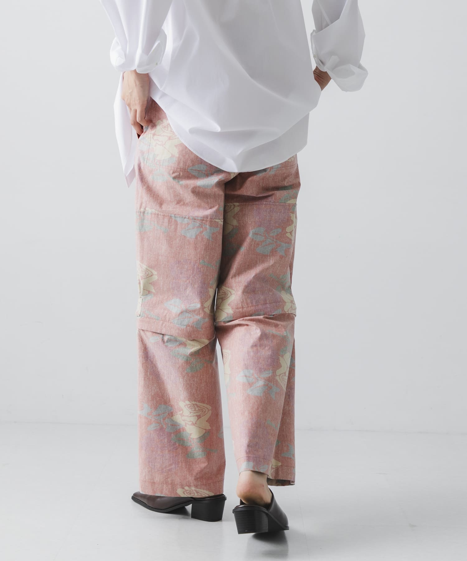 COGNOMEN　W.FANTASISTA FLOWER PANTS ORANGE S