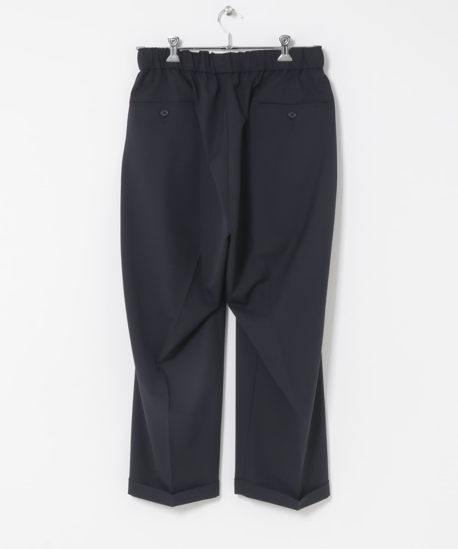 SFC　TWO TUCK S WOOL PANTS NAVY M