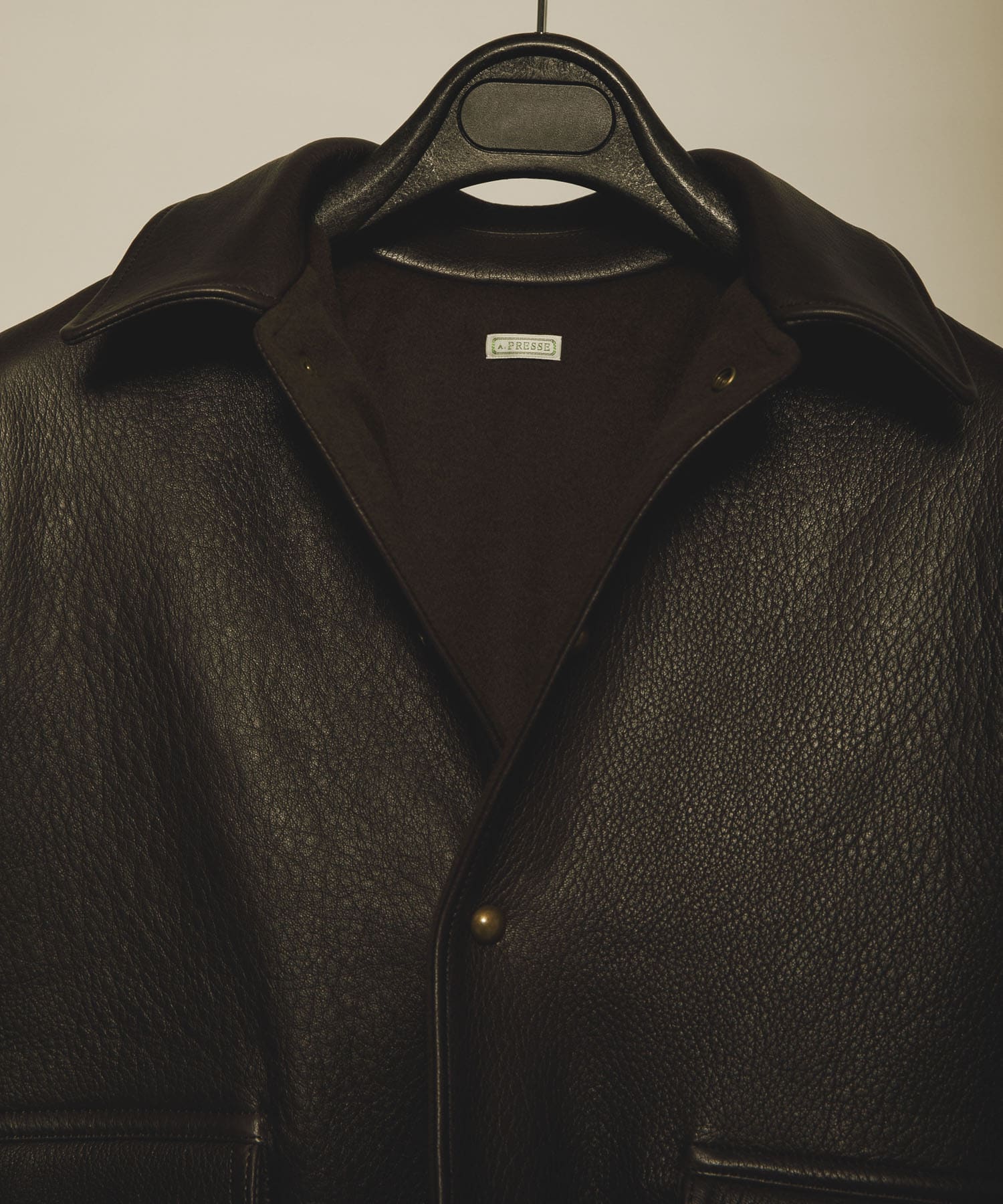 A PRESSE　Leather A-1 Flight Jacket BROWN 2
