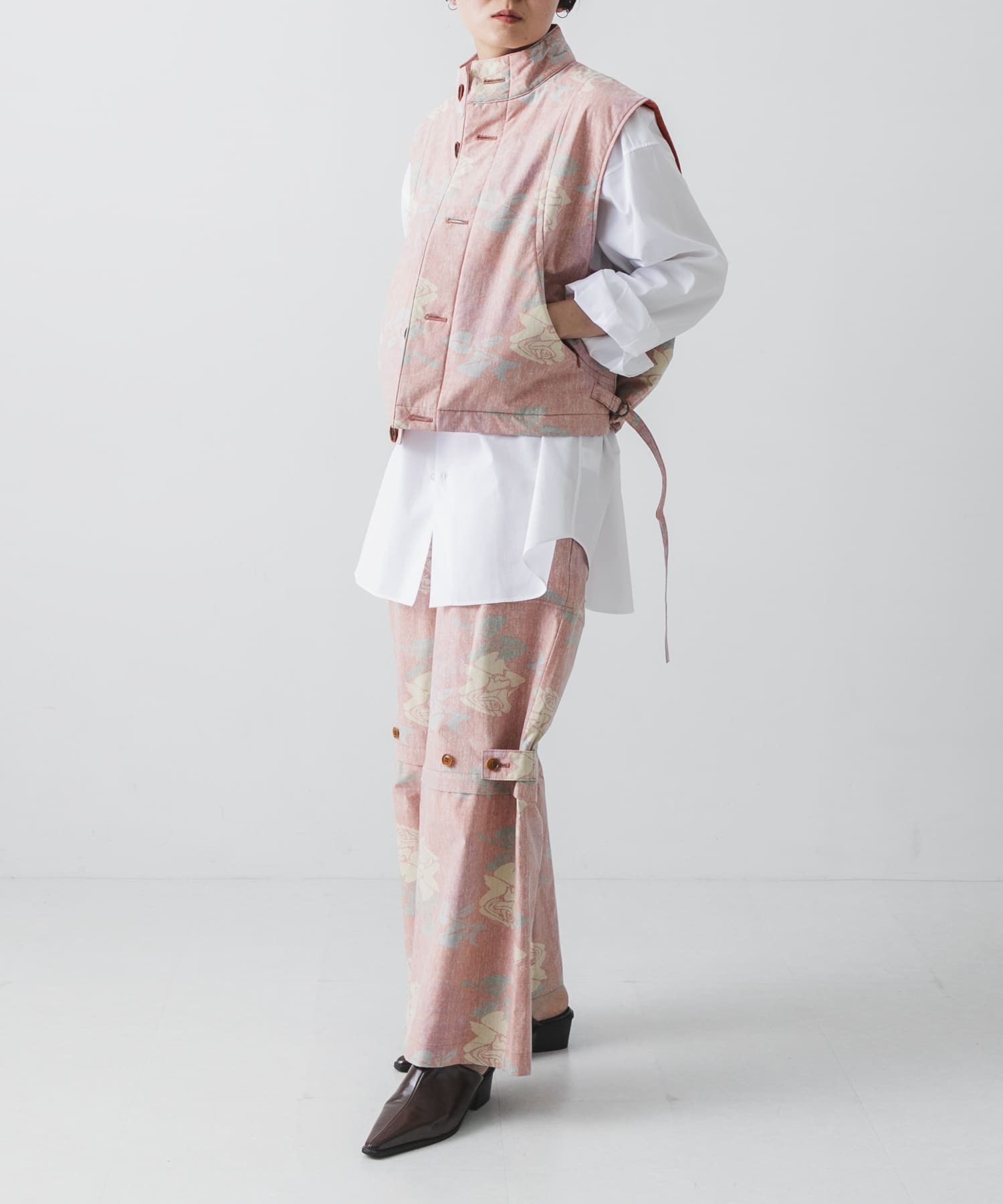 COGNOMEN　W.FANTASISTA FLOWER VEST ORANGE Free