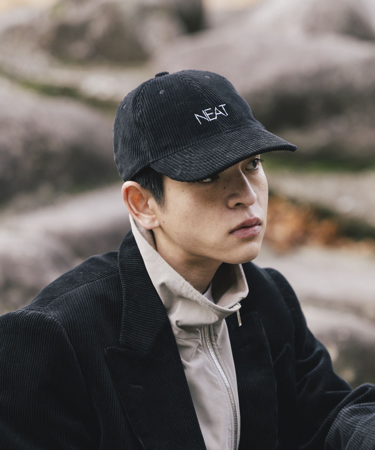 『別注』NEAT×URBS　HD Corduroy NEAT CAP BLACK One