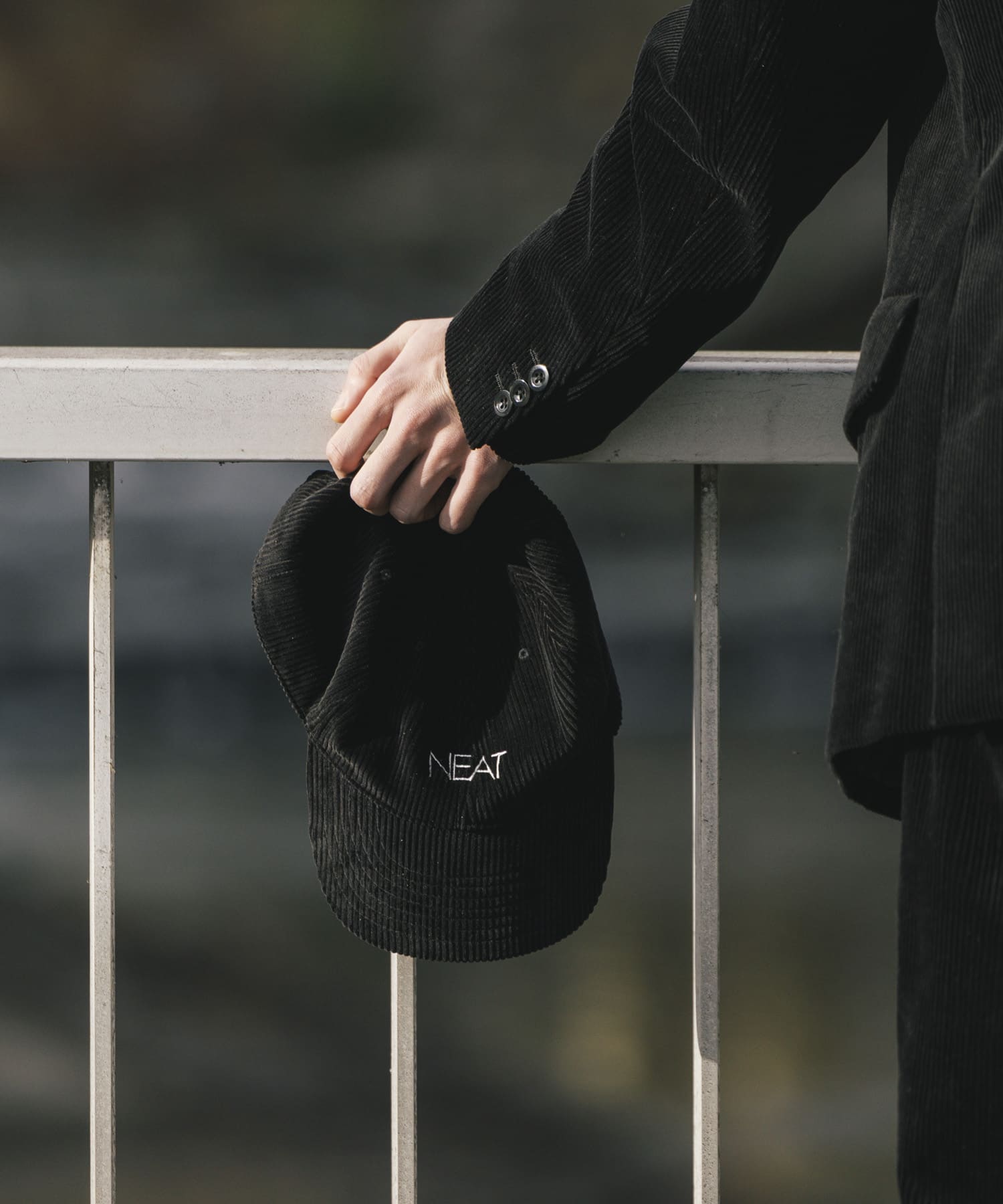 『別注』NEAT×URBS　HD Corduroy NEAT CAP BLACK One