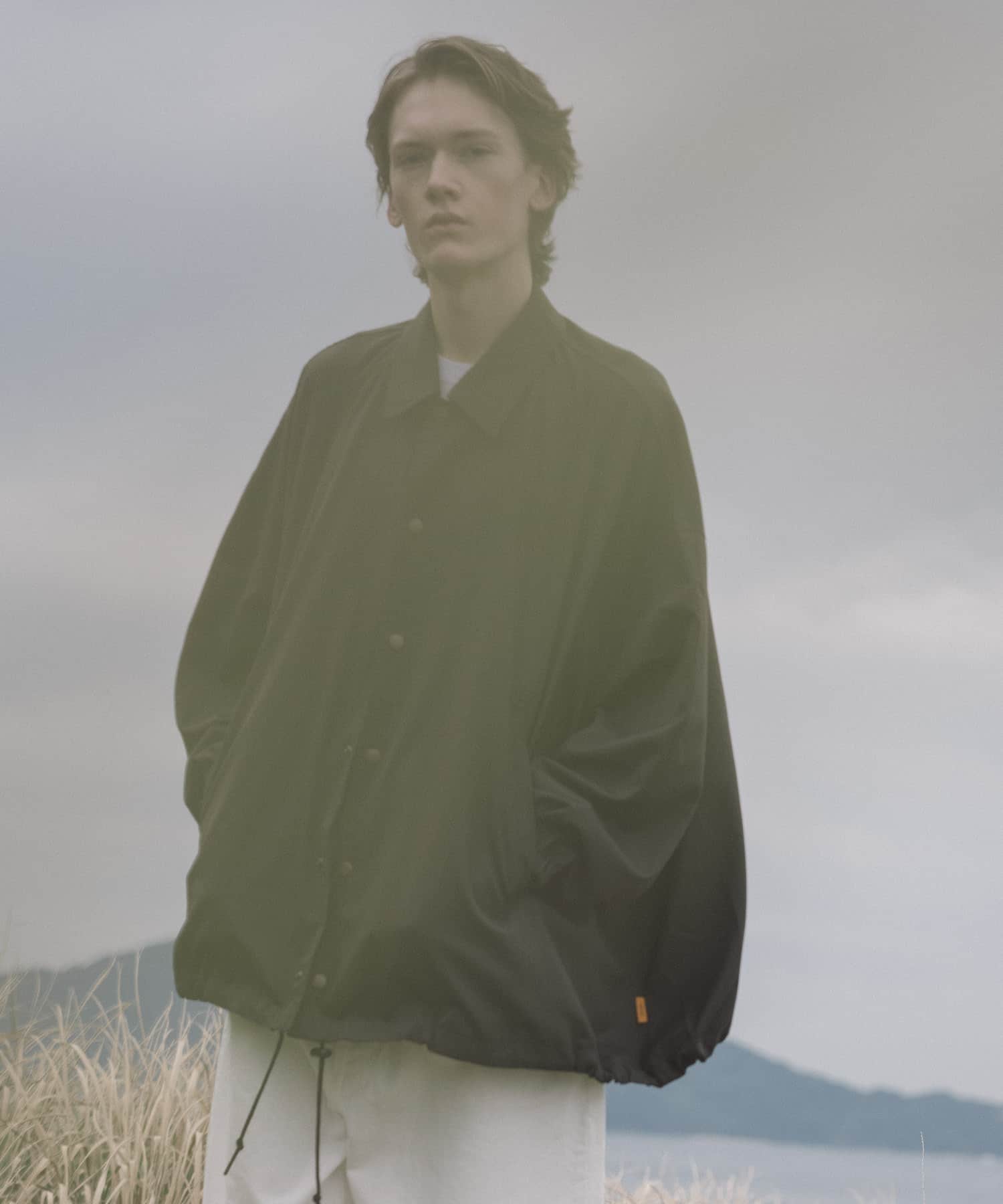 SEE SEE　COACH JACKET BROWN XXXL