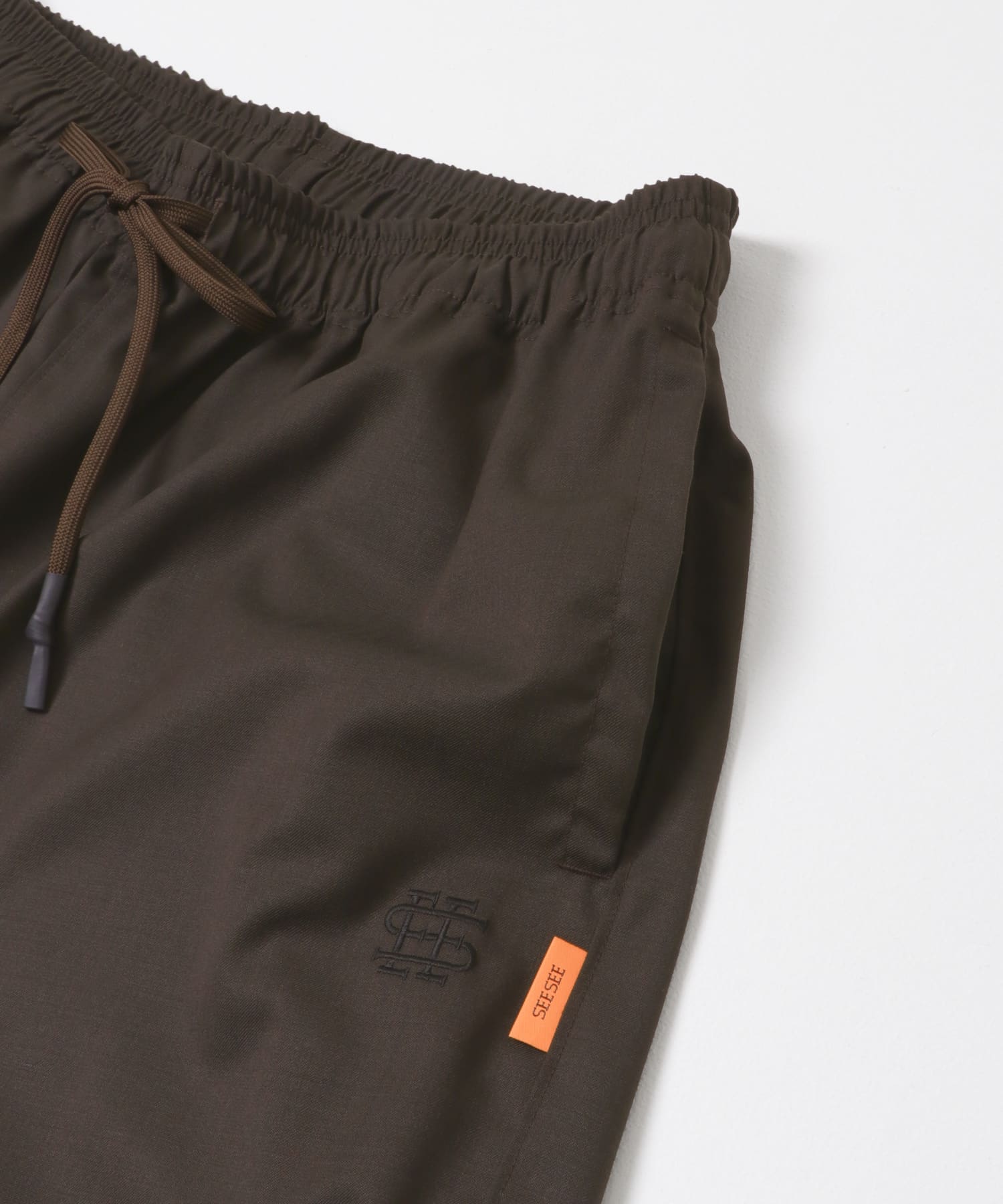 SEE SEE　WIDE SPORTY PANTS BROWN M