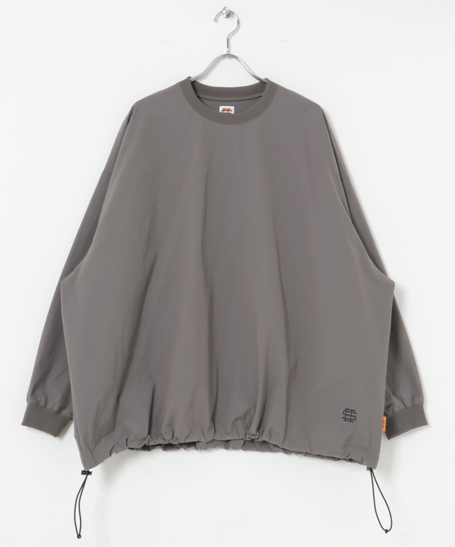 SEE SEE　SUPER BIG FLAT LS TEE W GREY M