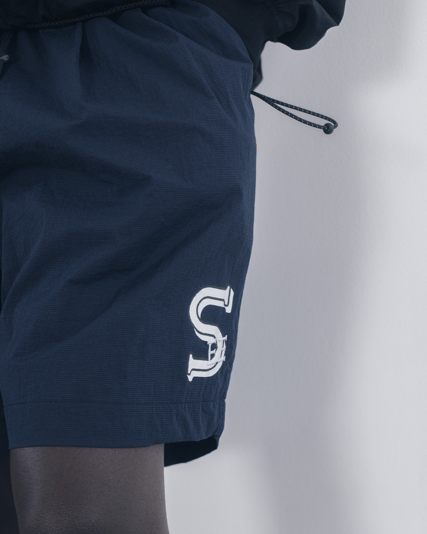 SEE SEE　NYLON BAGGY SHORTS NAVY M