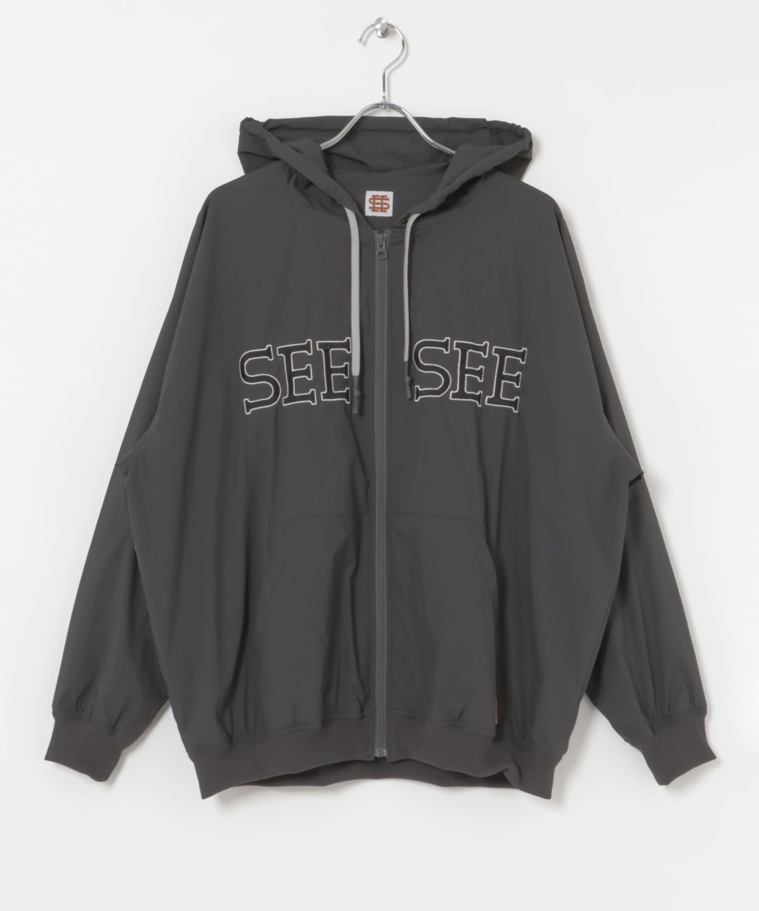 SEE SEE　NYLON FULL ZIP HOODIE