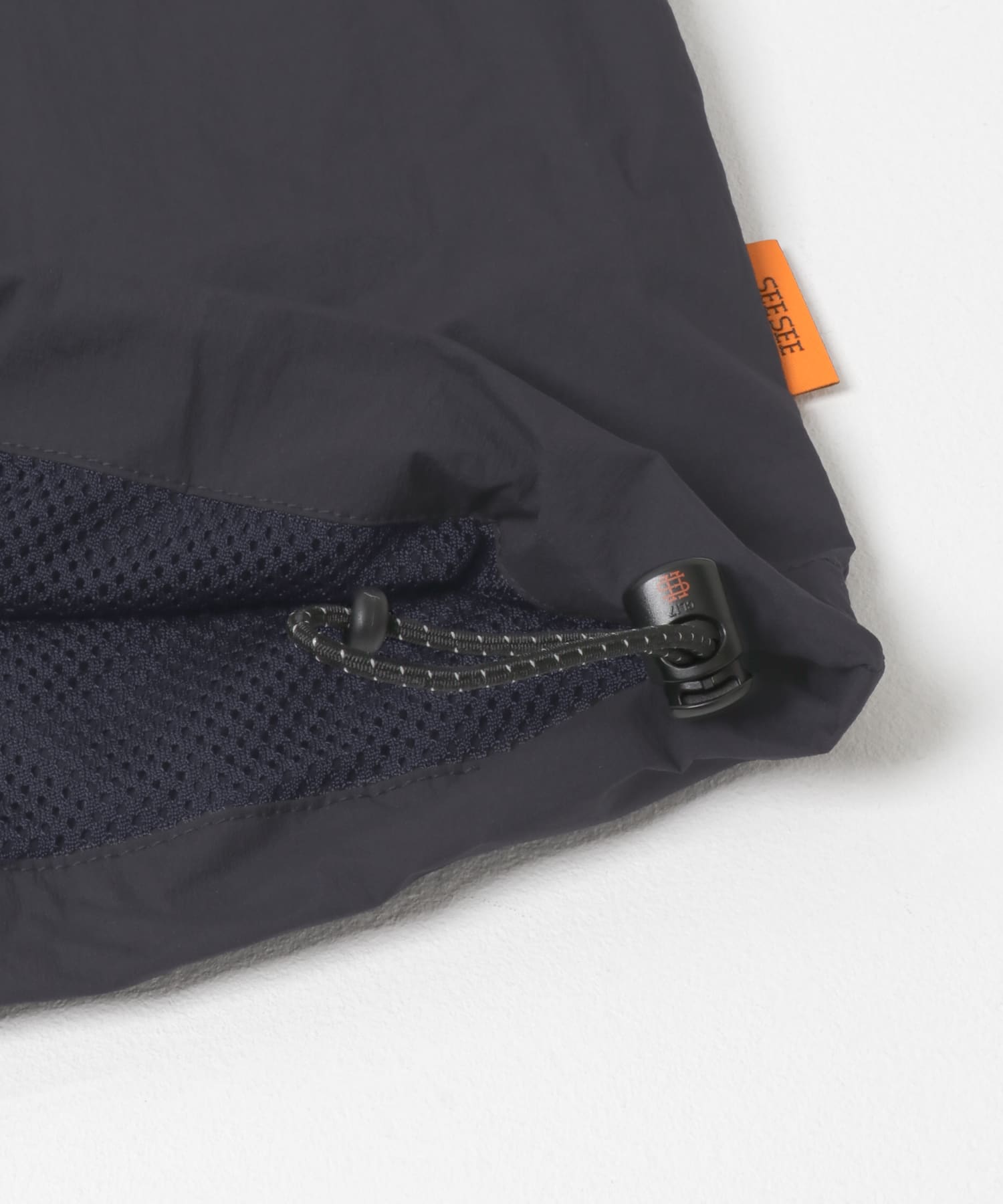 SEE SEE　NYLON SUPER BIG LS FLAT T NAVY M