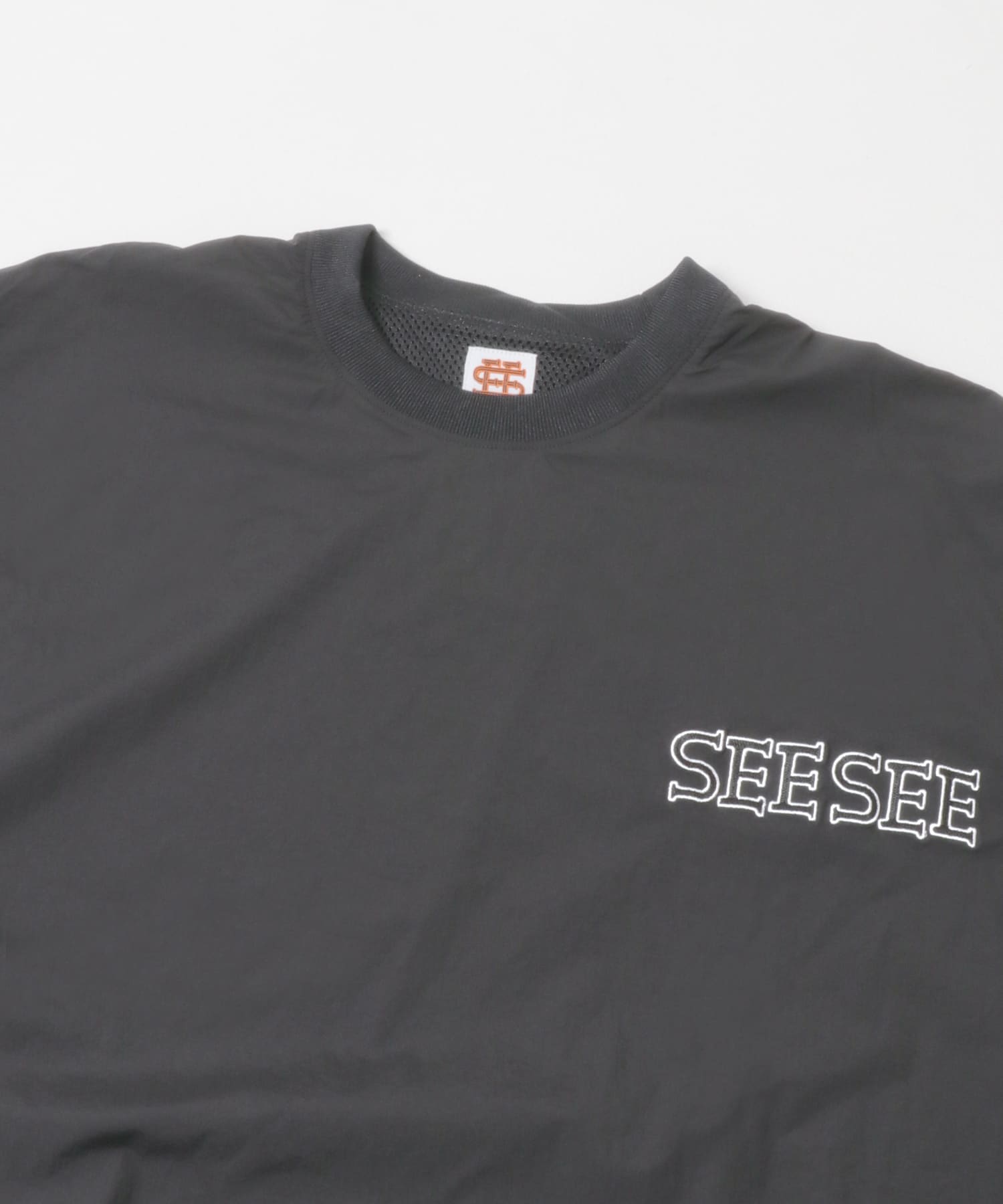 SEE SEE　NYLON SUPER BIG LS FLAT T GREY M
