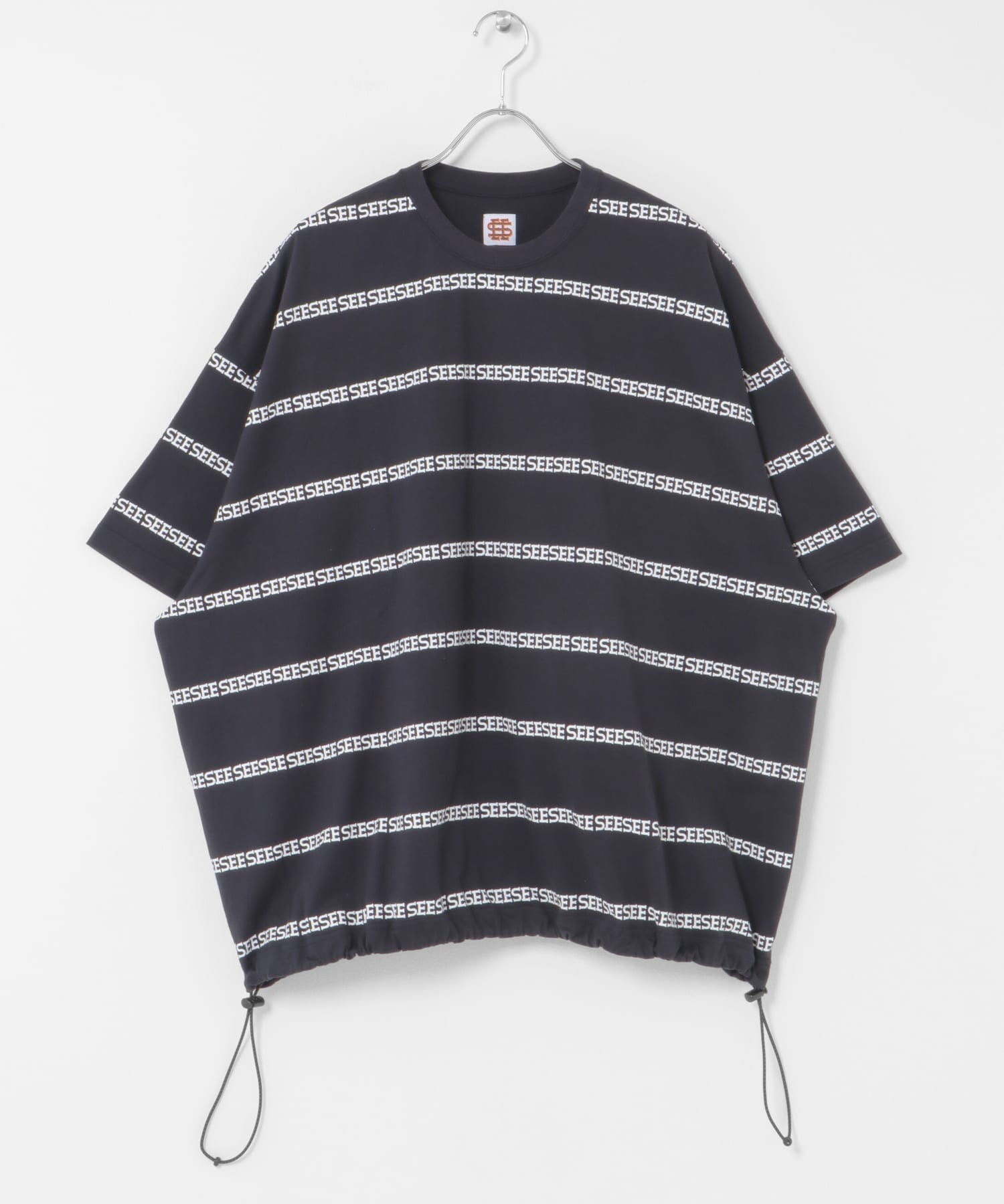 SEE SEE　SUPER BIG FLAT W BOARDER NAVY M