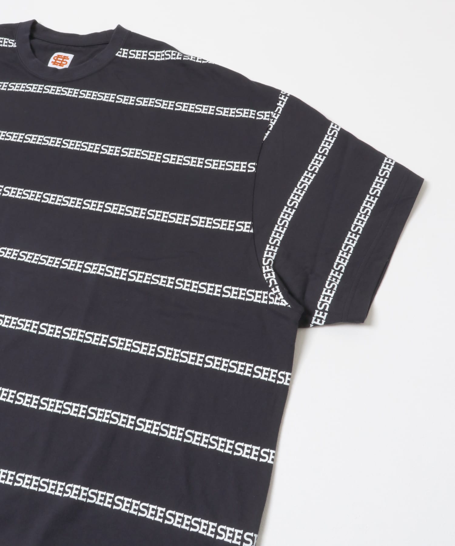 SEE SEE　SUPER BIG FLAT W BOARDER NAVY M