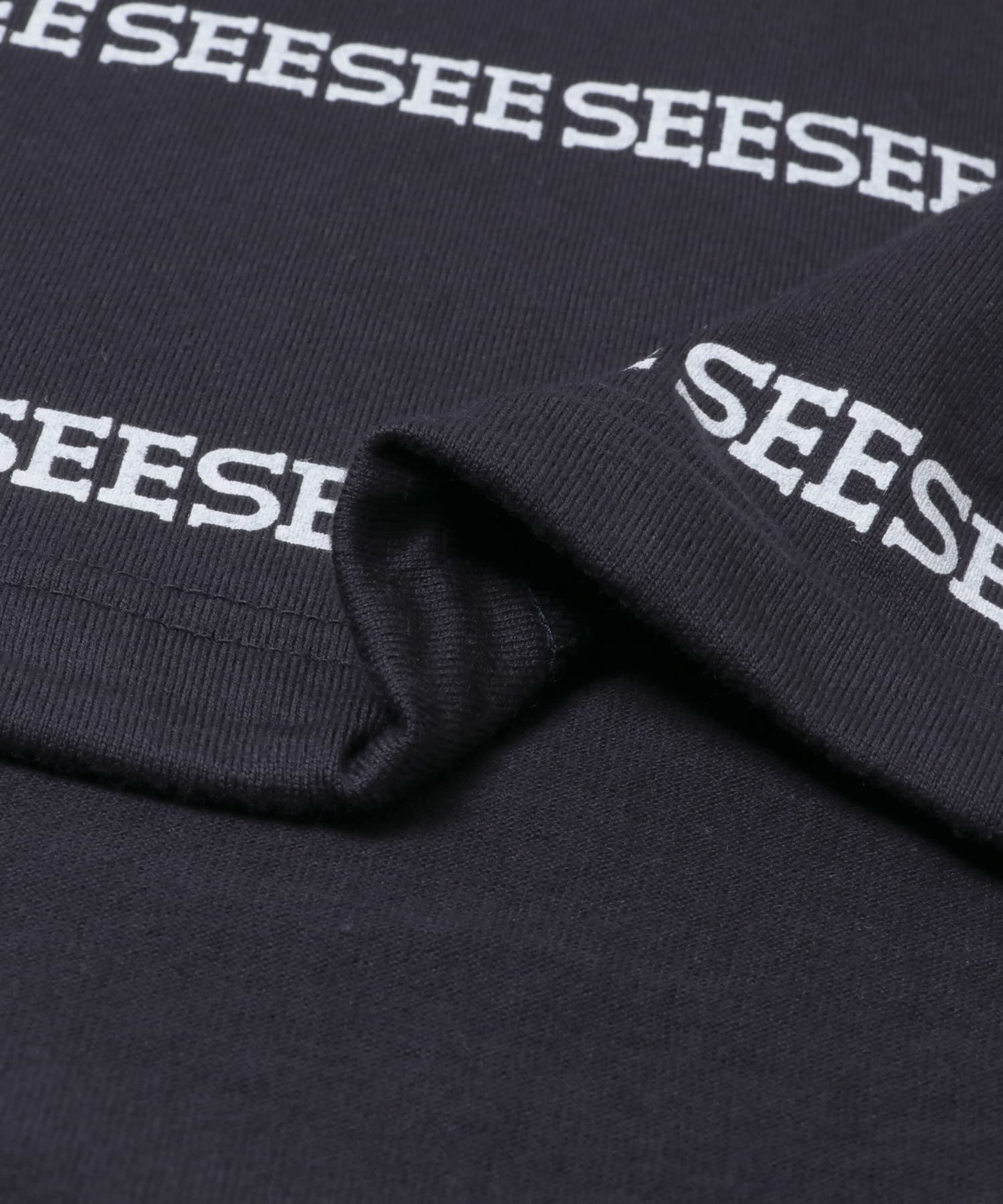 SEE SEE　SUPER BIG FLAT W BOARDER NAVY M