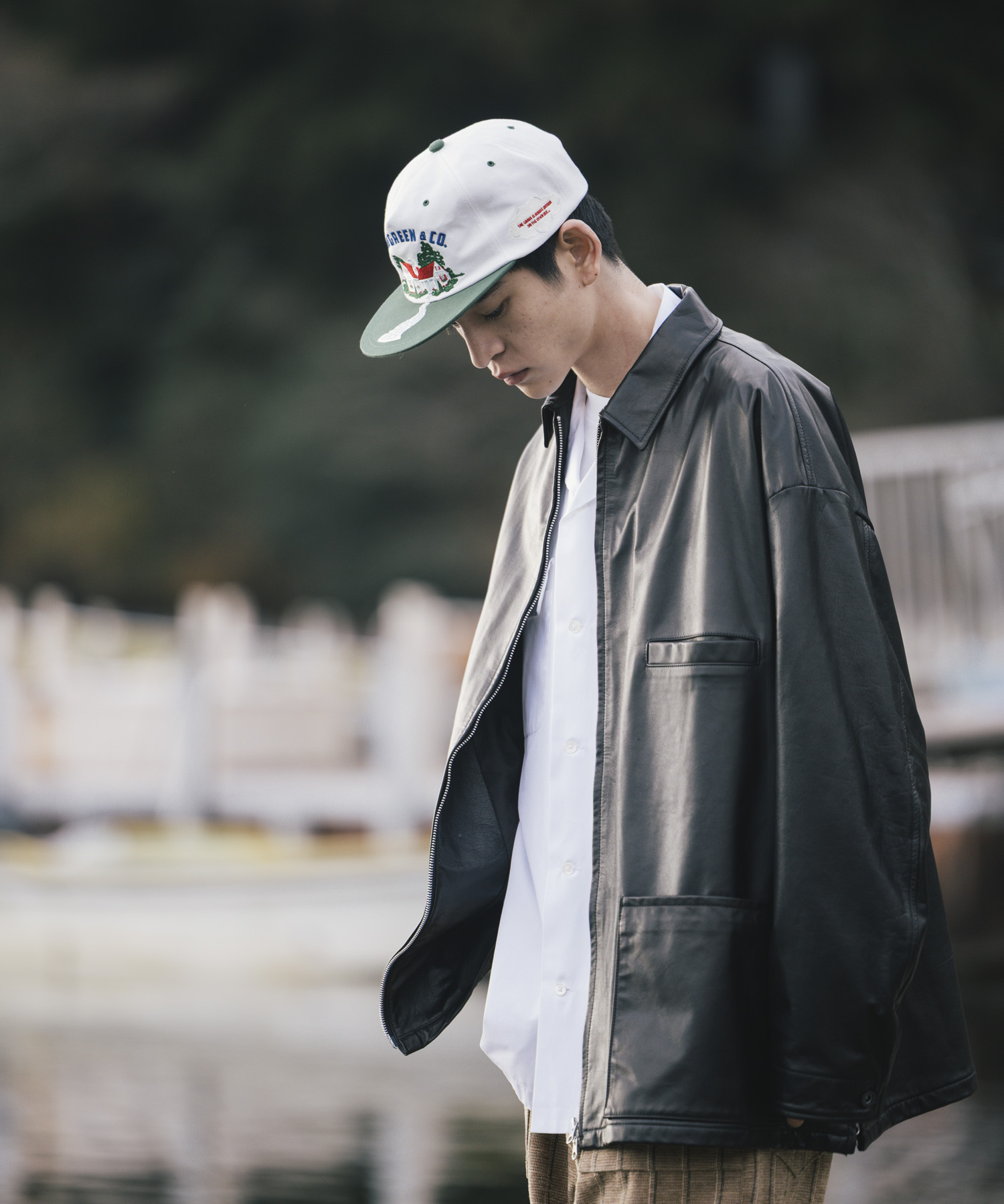 UNTRACE　レザーカバーオール