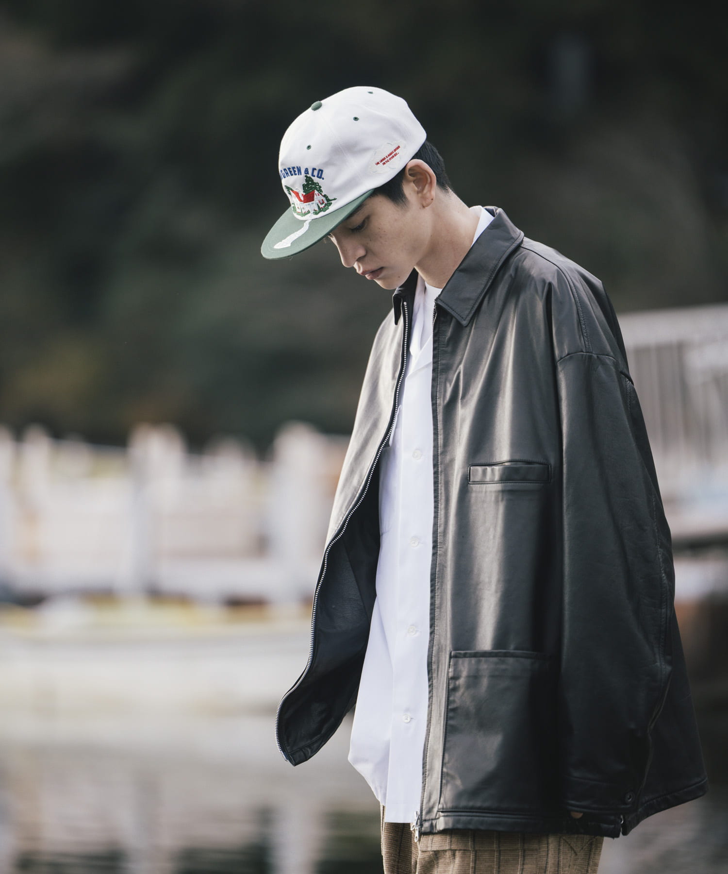 UNTRACE　レザーカバーオール BLACK 1