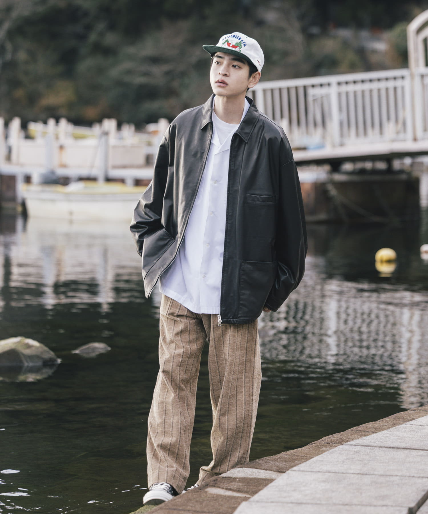 UNTRACE　レザーカバーオール BLACK 1