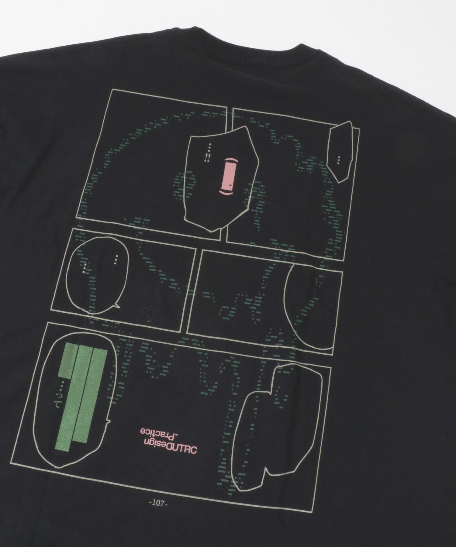 UNTRACE　グラフィック tee L/S 1 BLACK 1