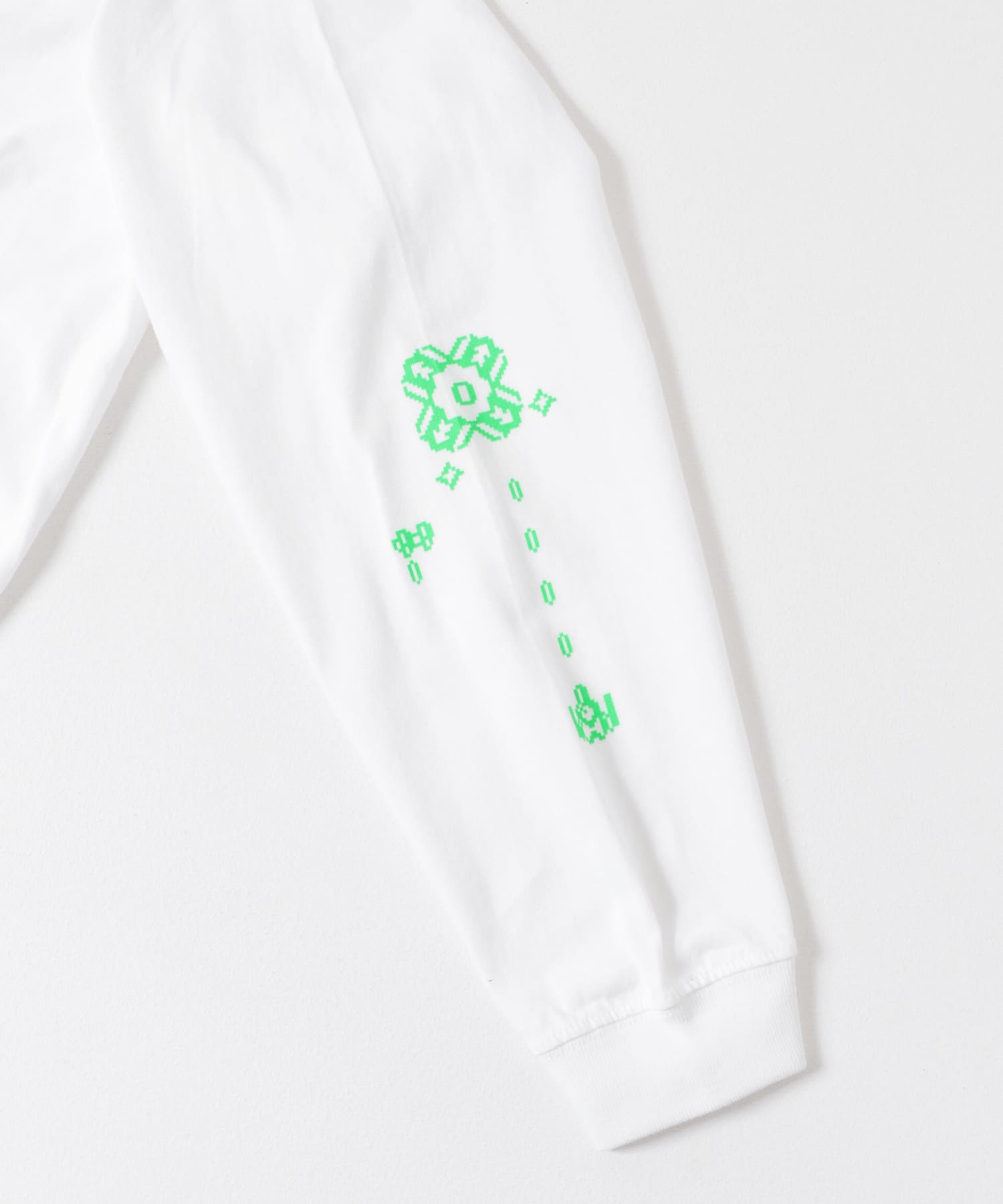 UNTRACE　グラフィック tee L/S 3 WHITE 1