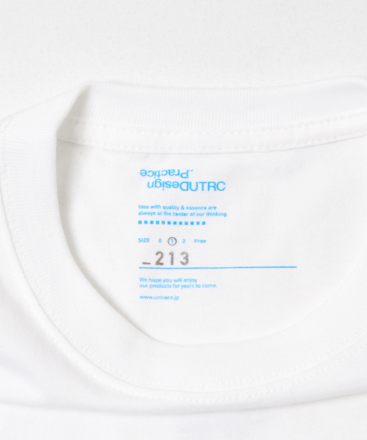 UNTRACE　グラフィック tee L/S 3 WHITE 1
