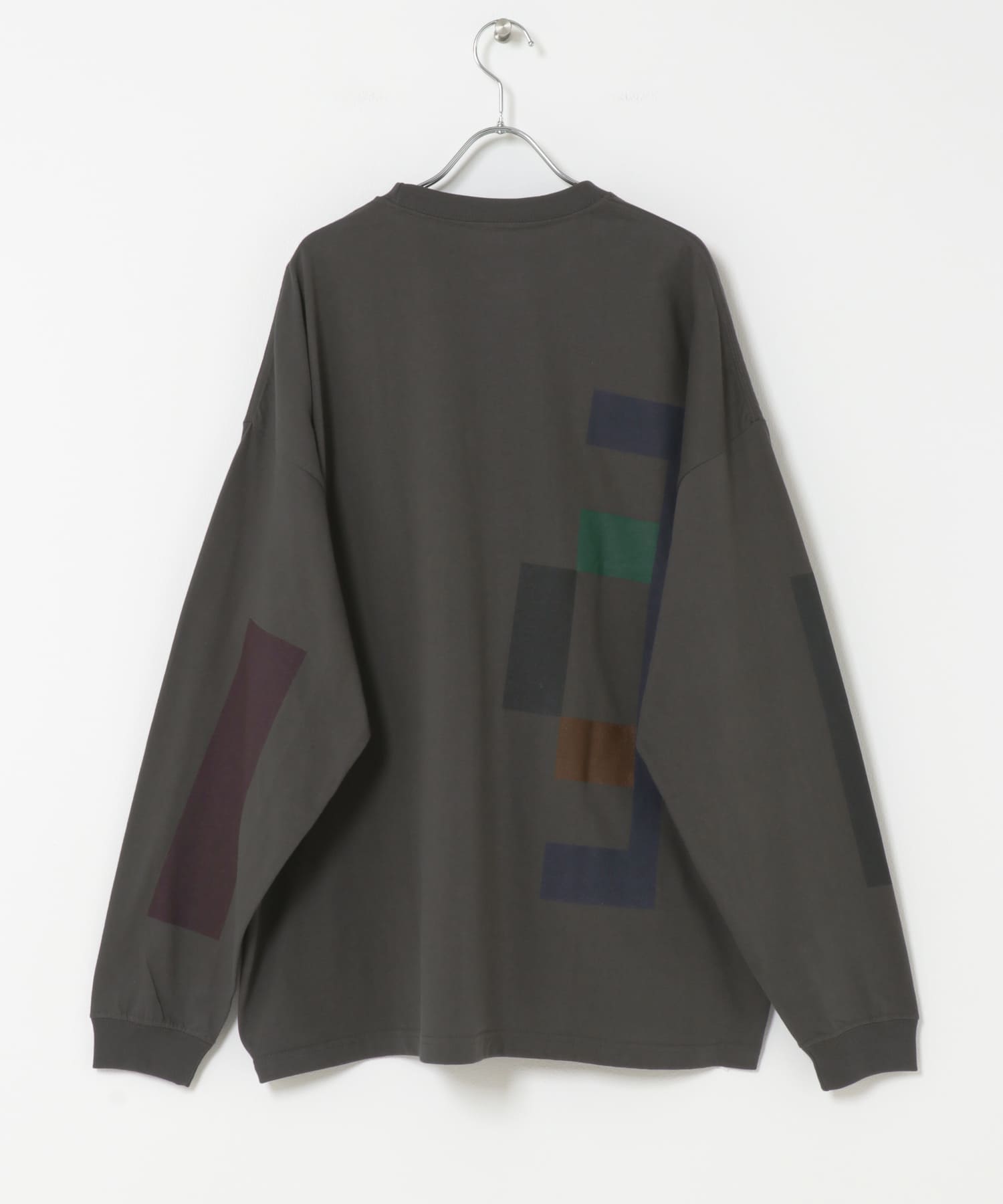 UNTRACE　グラフィック tee L/S 4 CHARCOAL 1