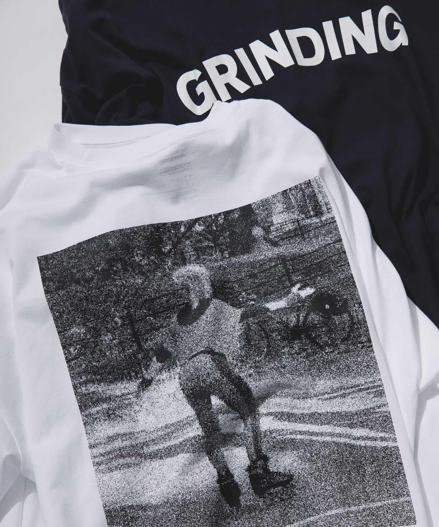 UNTRACE　グラフィック tee L/S 5 WHITE 1