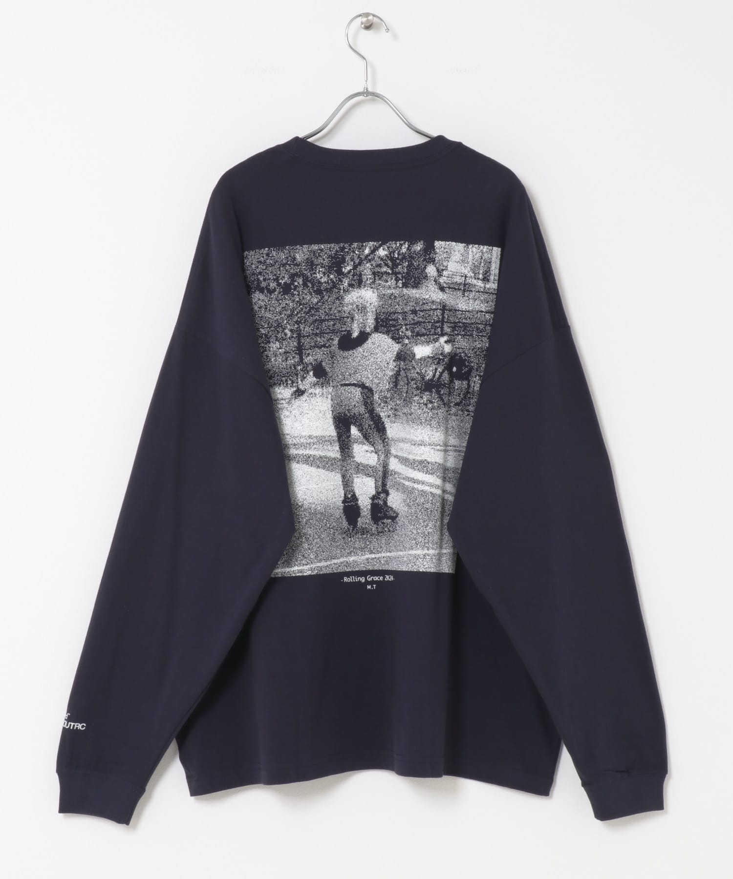 UNTRACE　グラフィック tee L/S 5 NAVY 1