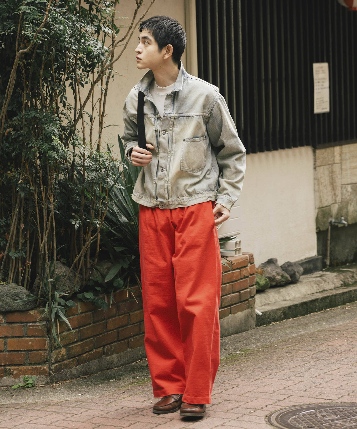 Gurank　Loop wheel HT pants RED 2