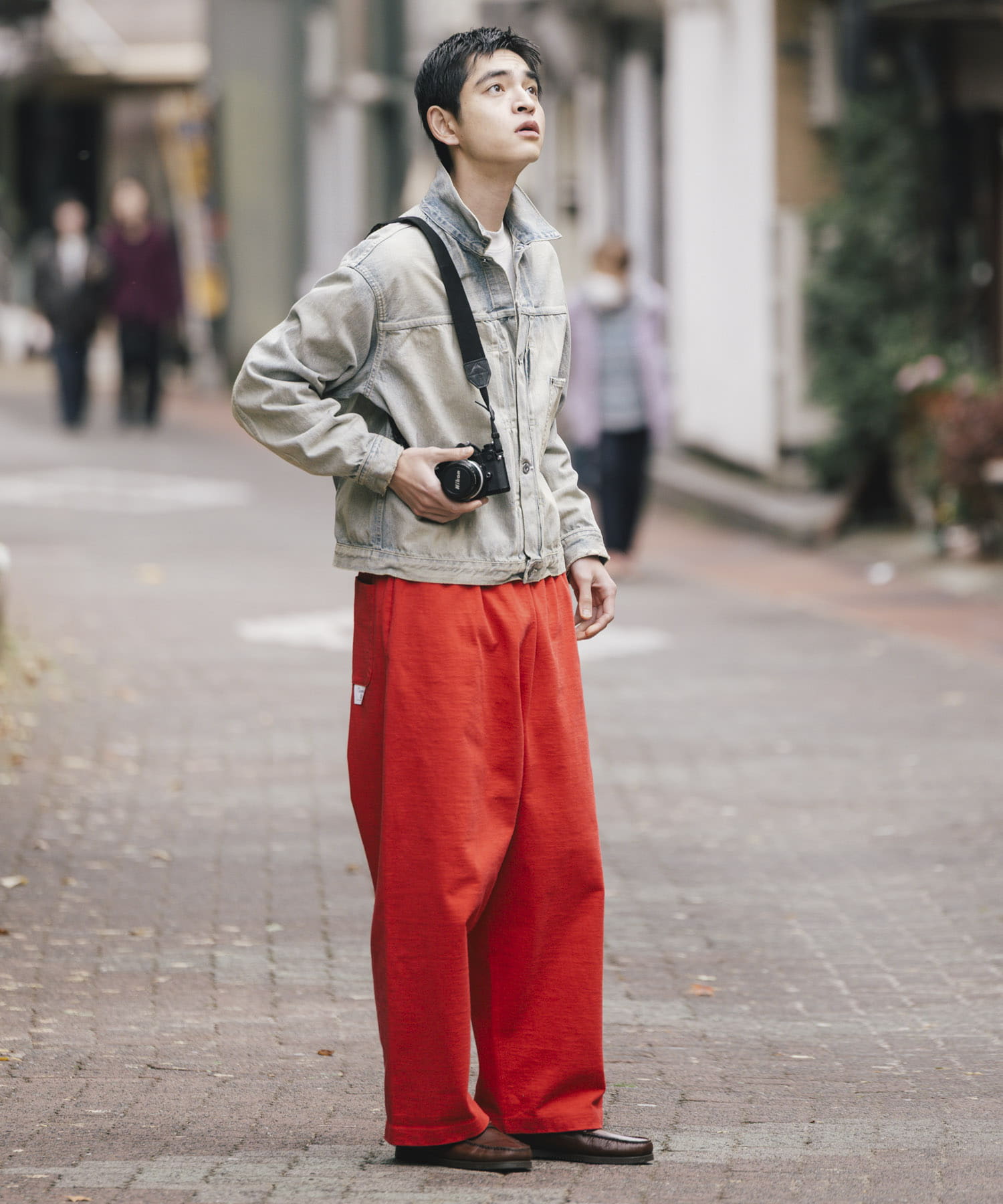 Gurank　Loop wheel HT pants RED 2
