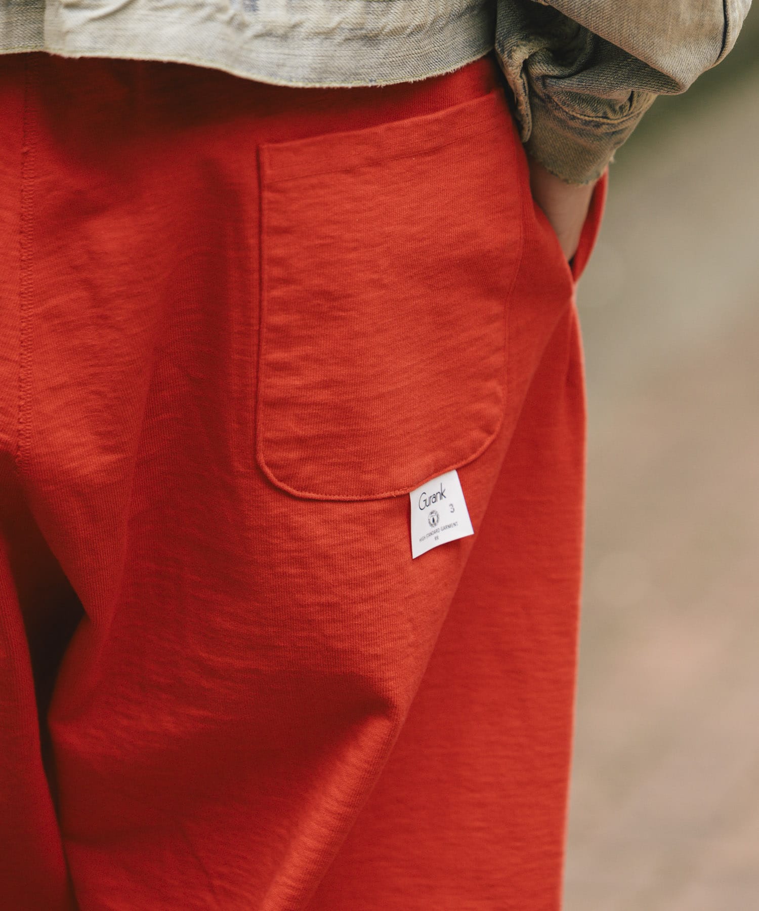 Gurank　Loop wheel HT pants RED 2