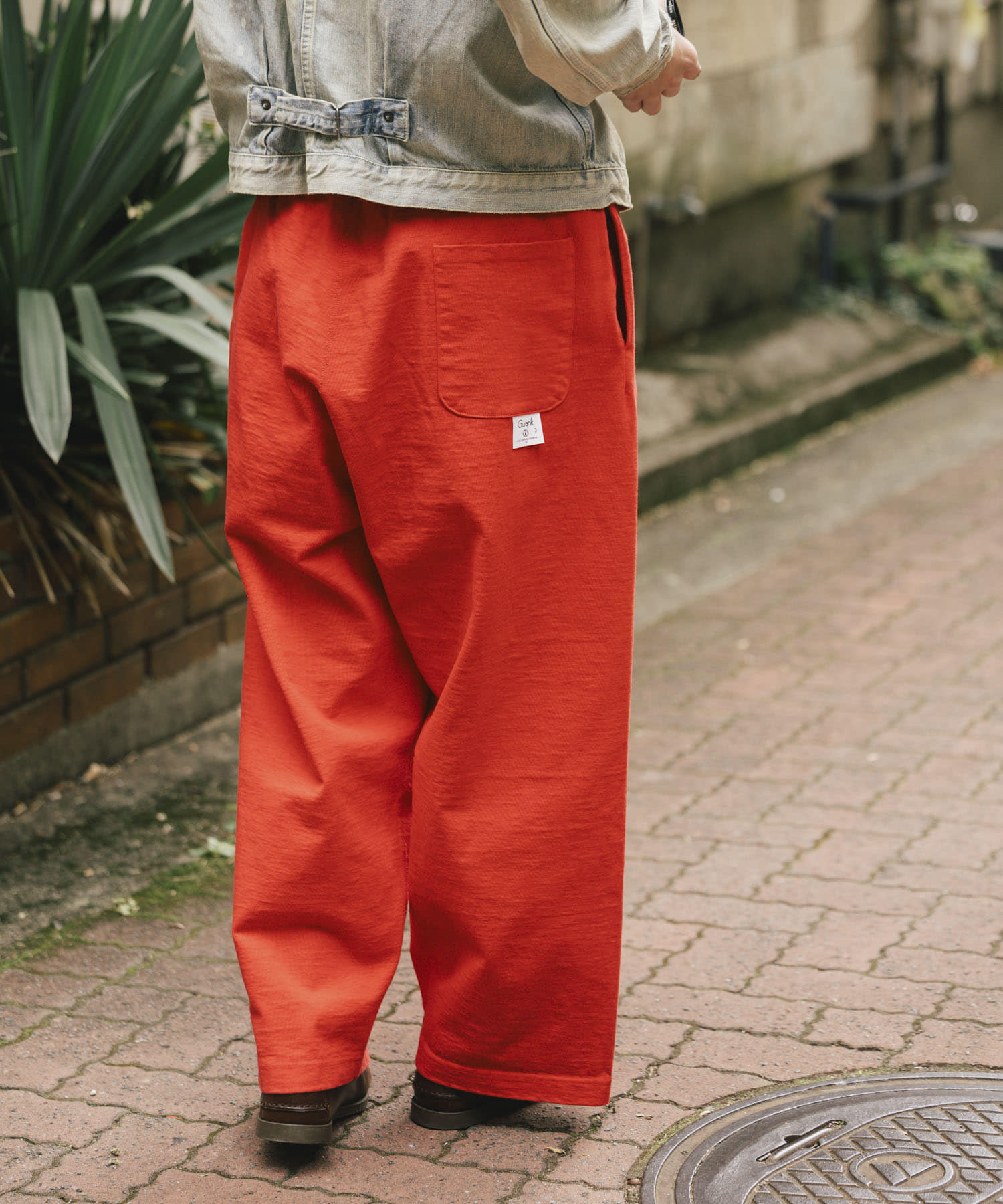 Gurank　Loop wheel HT pants RED 2