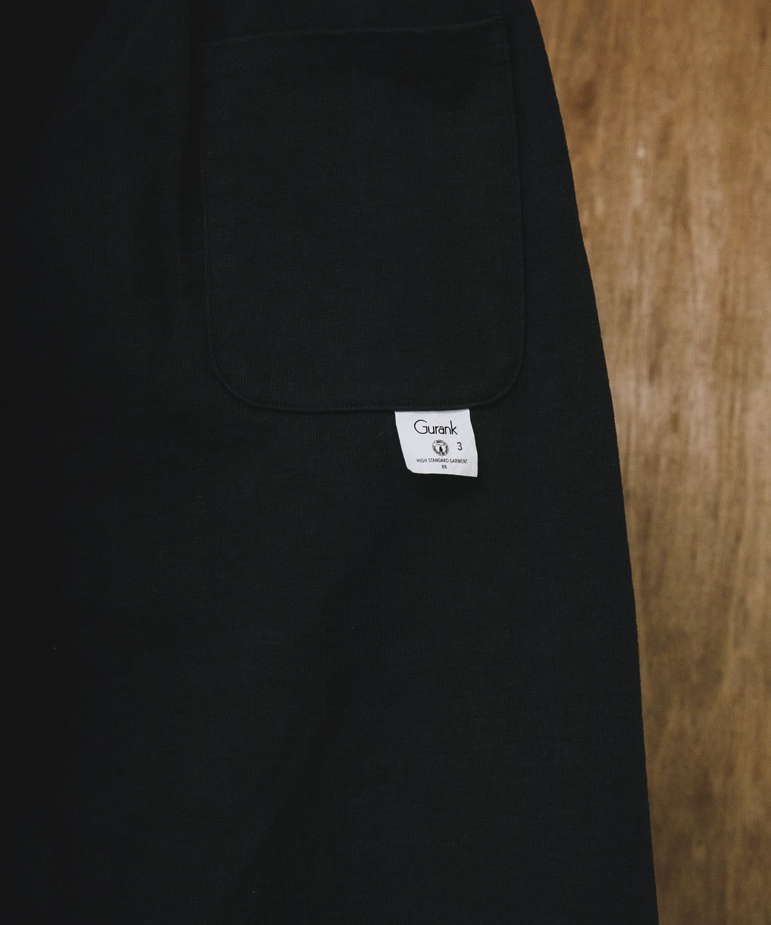 Gurank　Loop wheel HT pants BLK 2