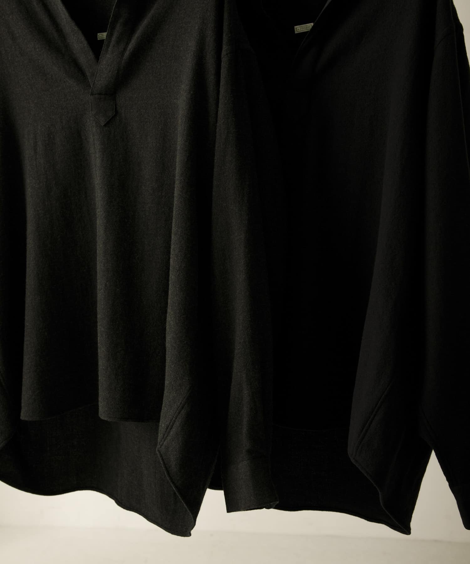 A PRESSE　Wool Skipper Shirt CHARCOAL 2
