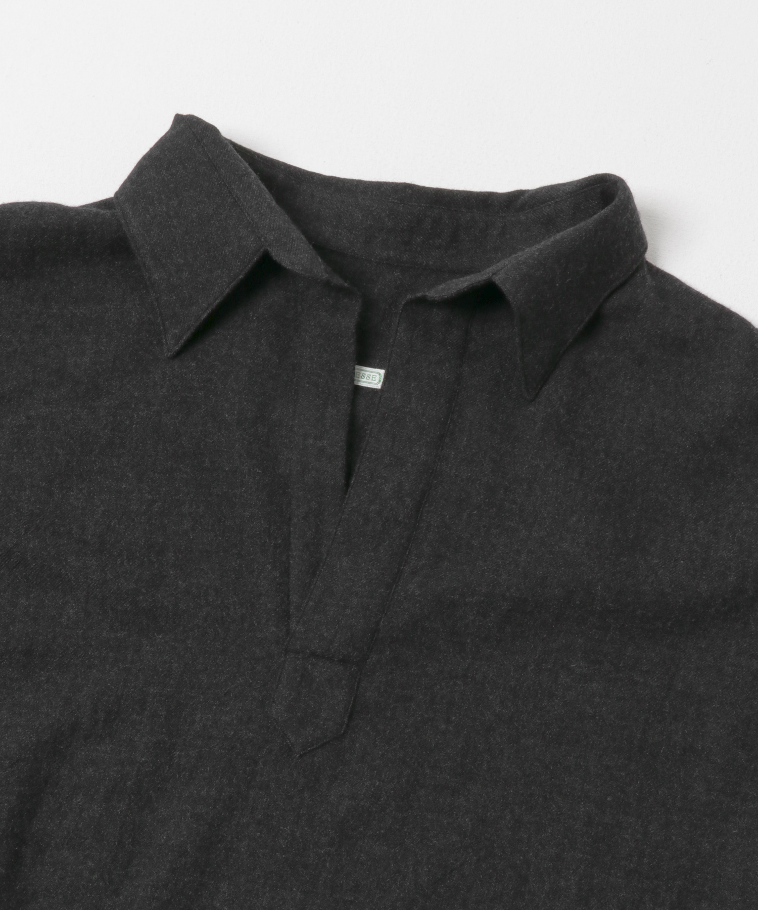 A PRESSE　Wool Skipper Shirt CHARCOAL 2