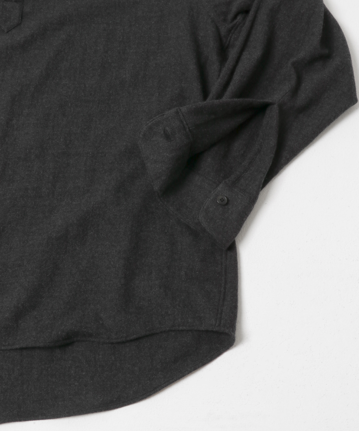 A PRESSE　Wool Skipper Shirt CHARCOAL 2