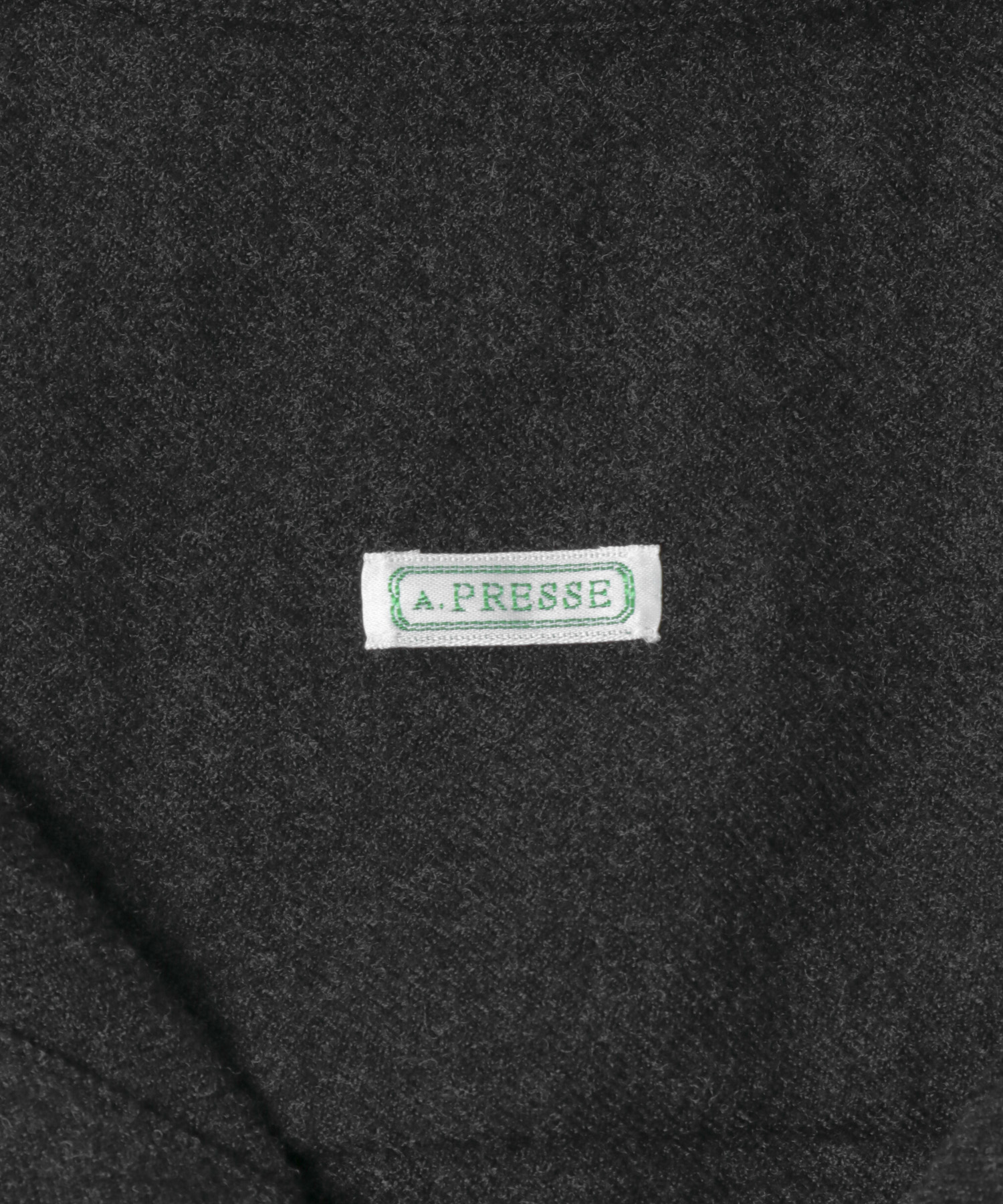 A PRESSE　Wool Skipper Shirt CHARCOAL 2