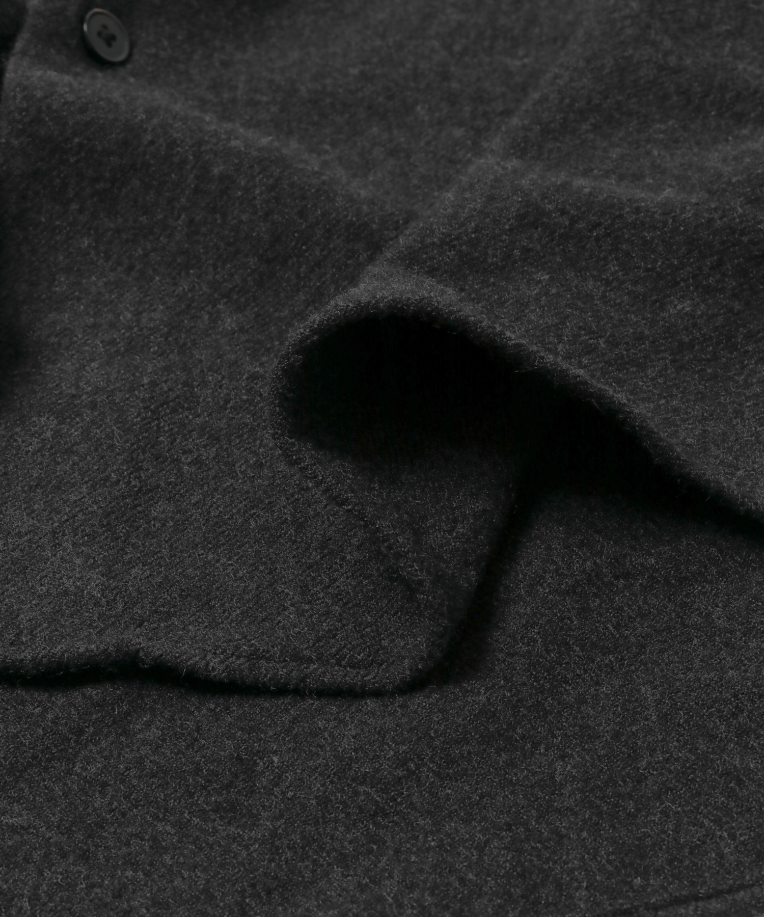 A PRESSE　Wool Regular Collar Shirt CHARCOAL 2
