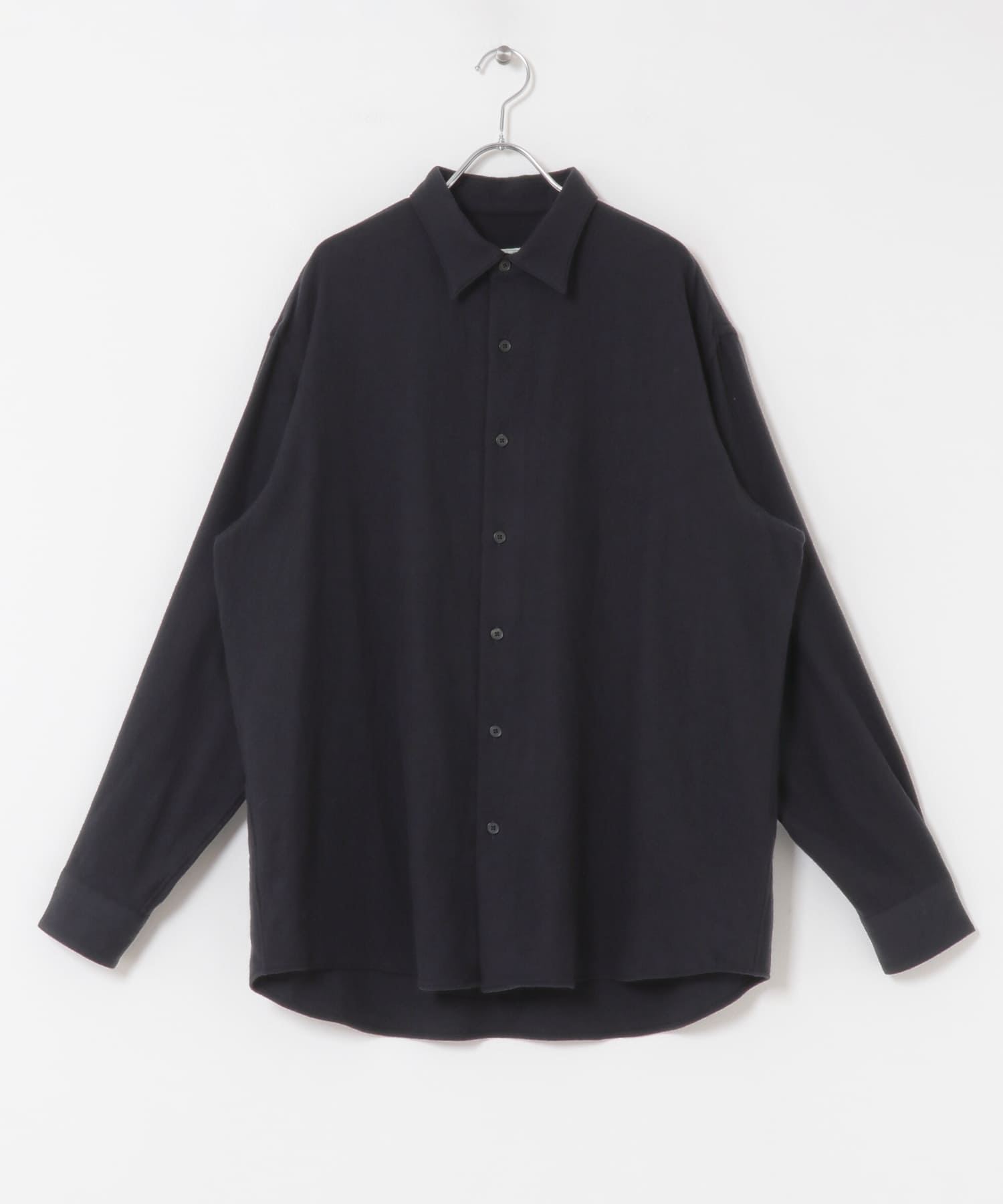 A PRESSE　Wool Regular Collar Shirt