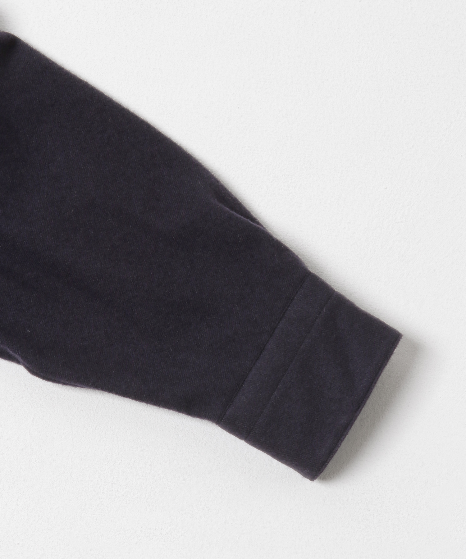 A PRESSE　Wool Regular Collar Shirt NAVY 2