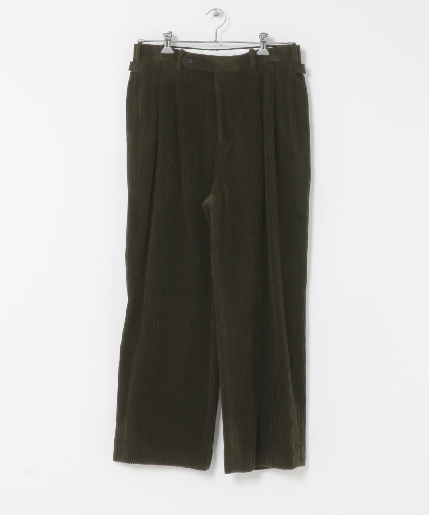 A PRESSE　Wool Corduroy Wide Tapered Trousers